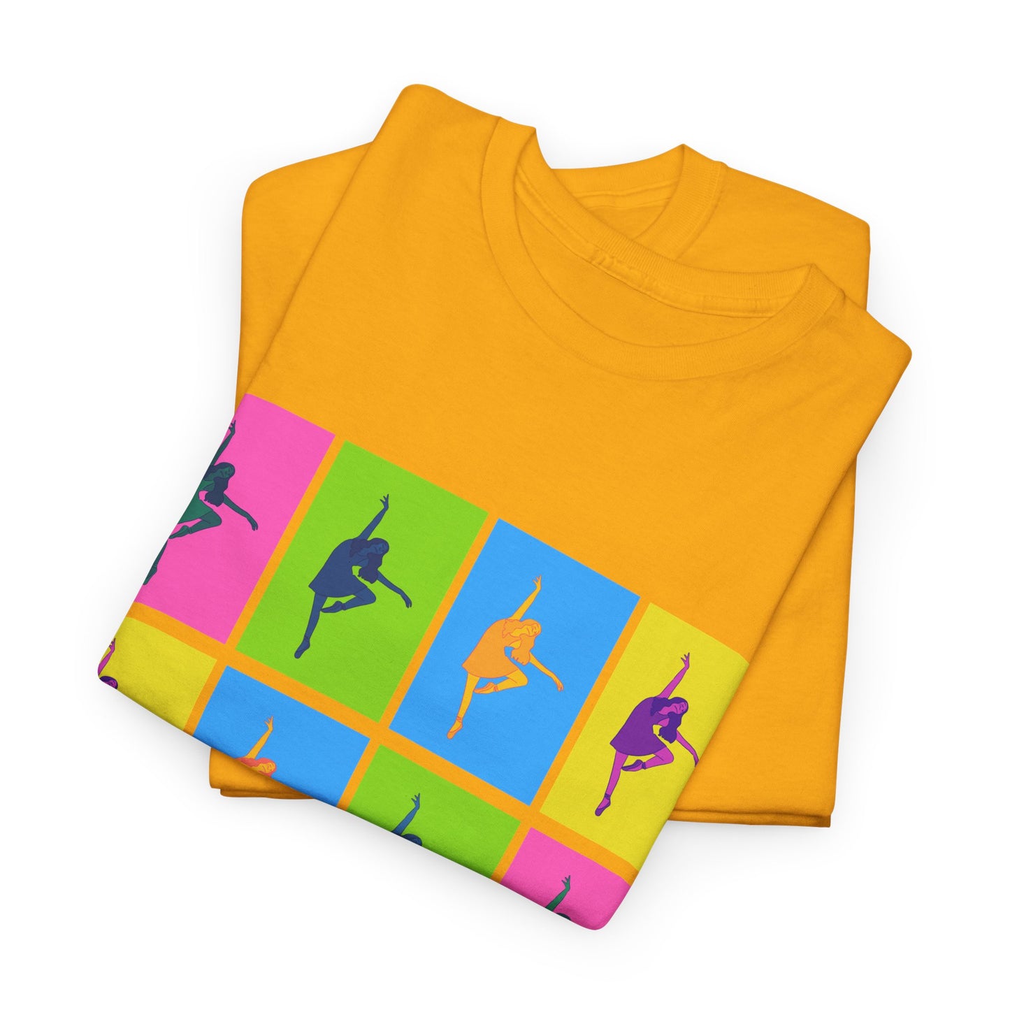 "Ballet" Pop Art Inspired Dance Graphic Unisex Heavy Cotton Tee – Artistic Ballet Dancer T-Shirt for Dance Lovers
