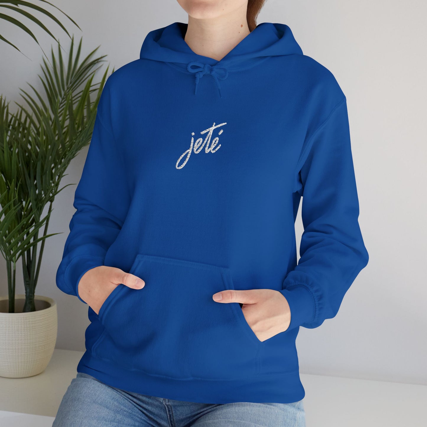 “Jeté” Official Embroidered Logo - Unisex Heavy Blend™ Hooded Sweatshirt | Premium Streetwear Dance Hoodie for Ballet & Dance Enthusiasts