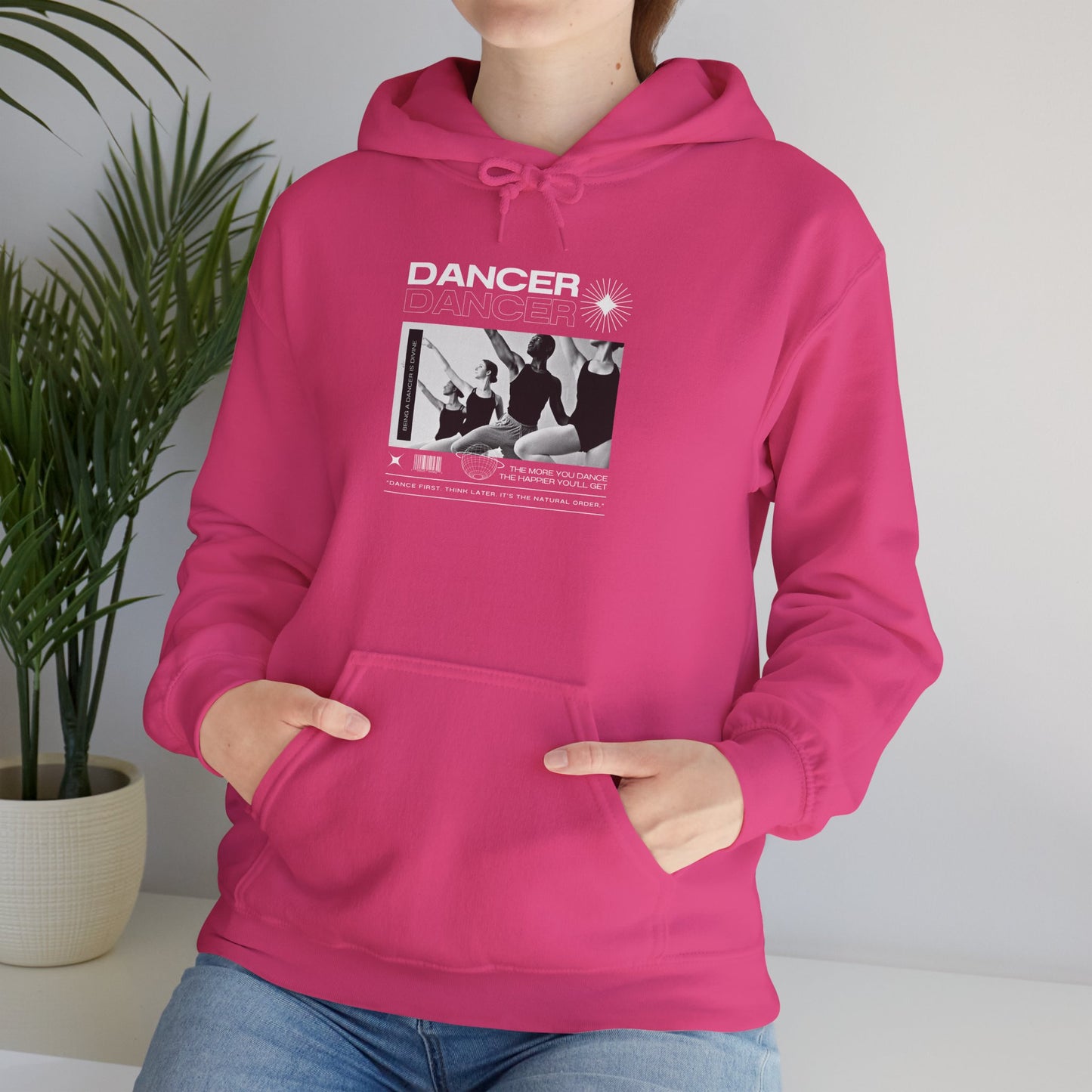 “Dancer” Young Ballet Dancers at the Barre Graphic | Streetwear-Inspired Ballet Hoodie for Dance Enthusiasts - Unisex Heavy Blend™ Hooded Sweatshirt