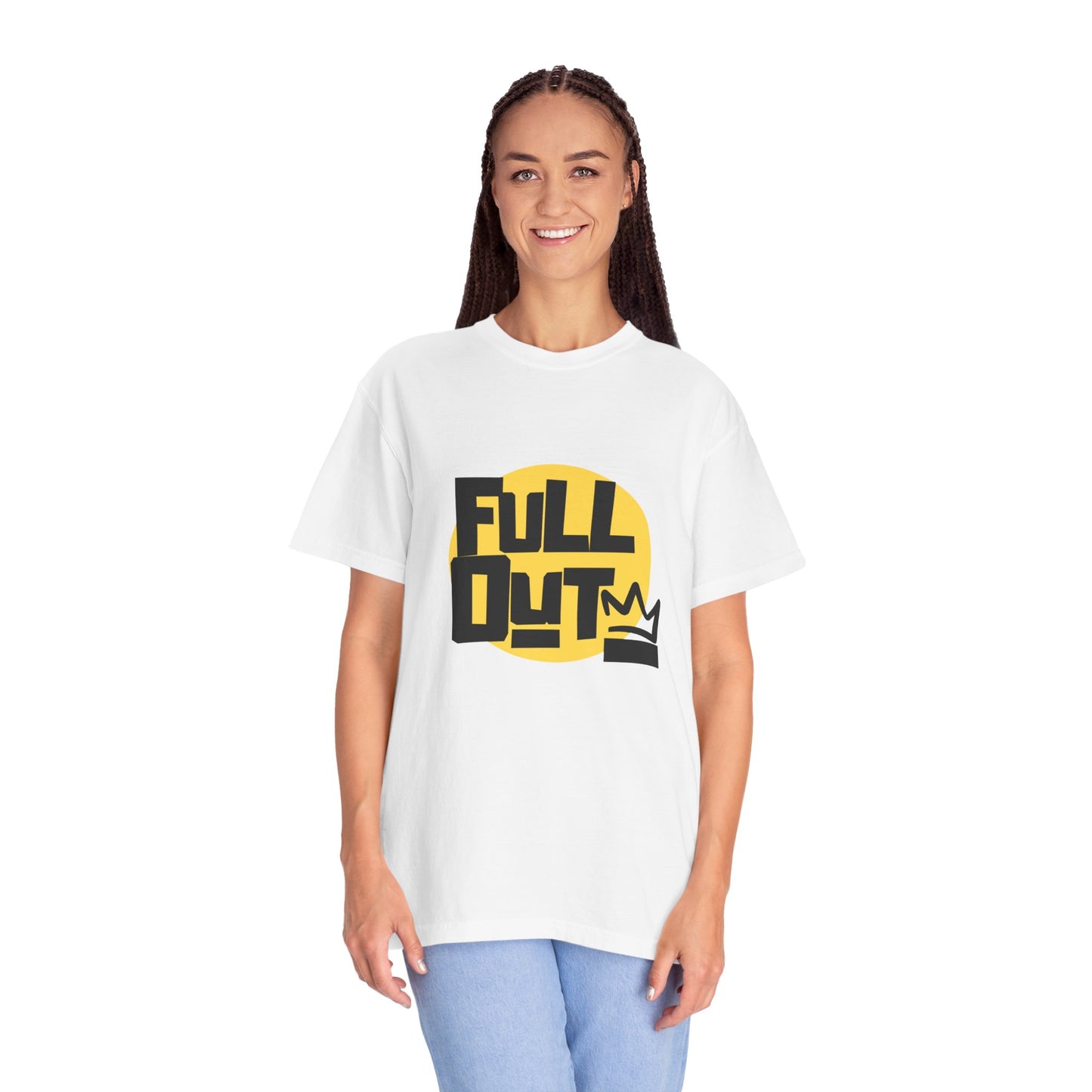 "Full Out" Unisex Garment-Dyed T-Shirt – Bold Streetwear-Inspired Dance Graphic Tee – Performance Shirt for Dancers & Hip Hop Enthusiasts