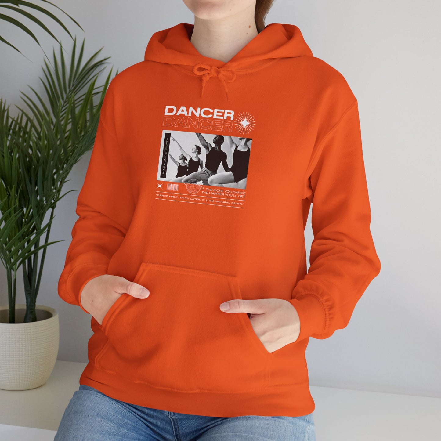 “Dancer” Young Ballet Dancers at the Barre Graphic | Streetwear-Inspired Ballet Hoodie for Dance Enthusiasts - Unisex Heavy Blend™ Hooded Sweatshirt