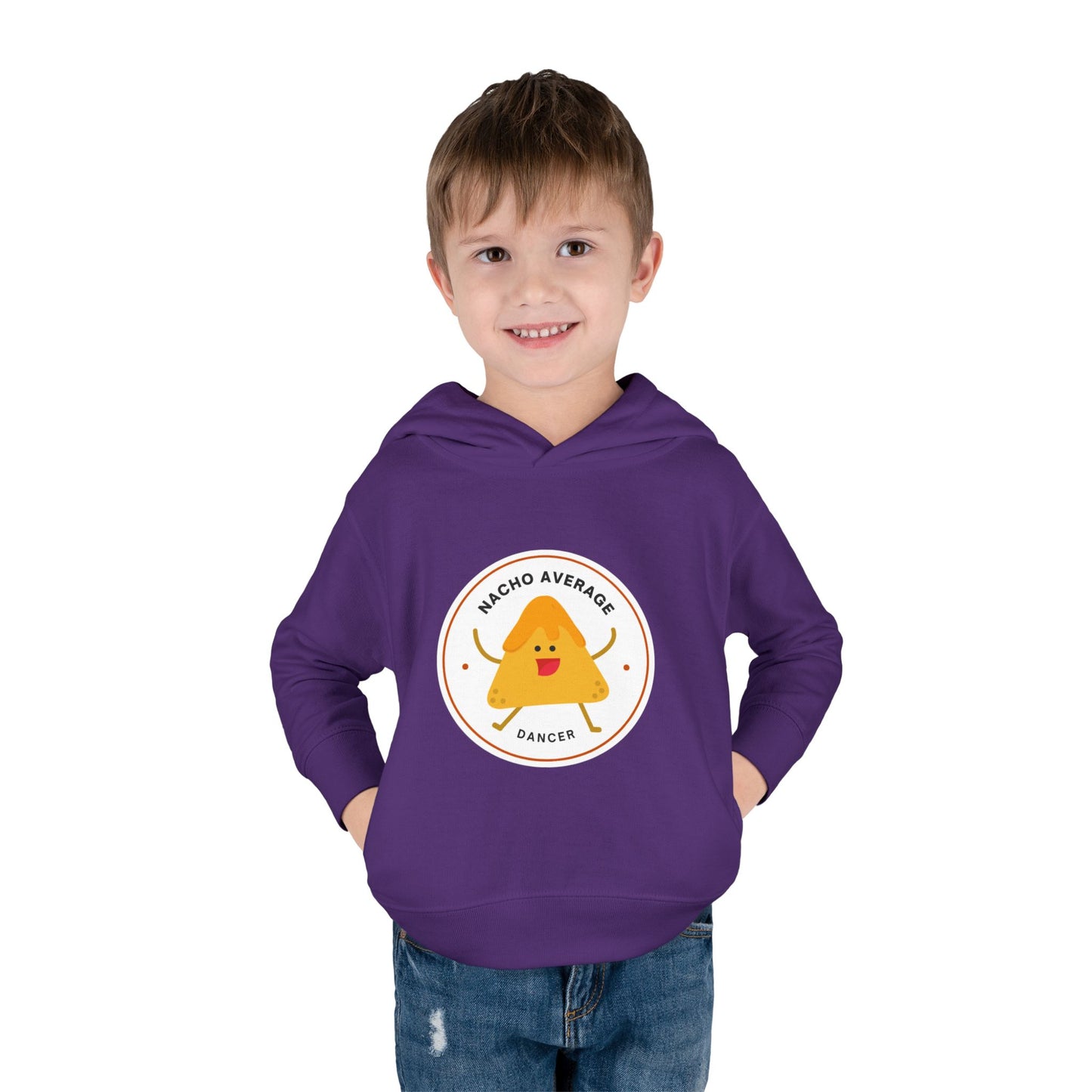"Nacho Average Dancer" Pullover Fleece Sweatshirt with Cute Nacho Graphic | Funny Dance Gift for Kids - Toddler Dance Hoodie
