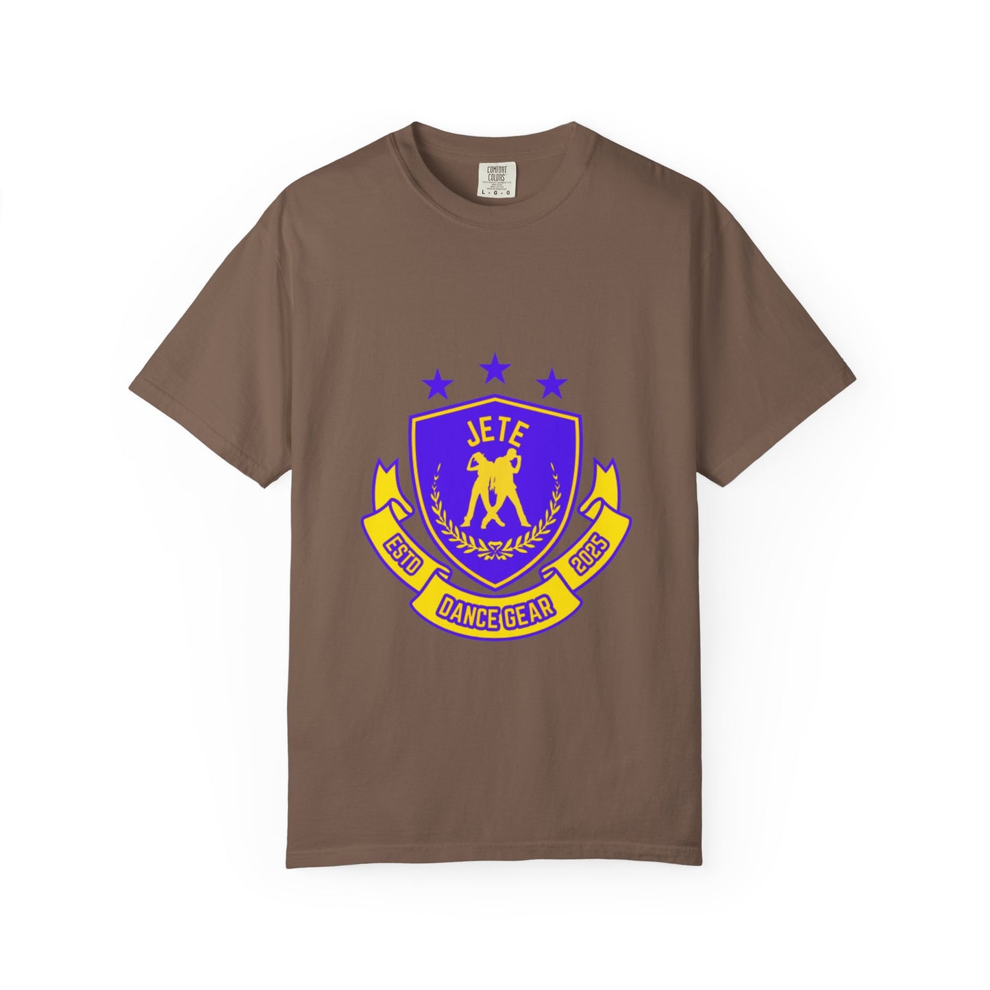 "Jeté Dance Gear" Unisex Garment-Dyed T-Shirt – Collegiate-Style Graphic Tee – Dance Apparel for Dancers & Performers