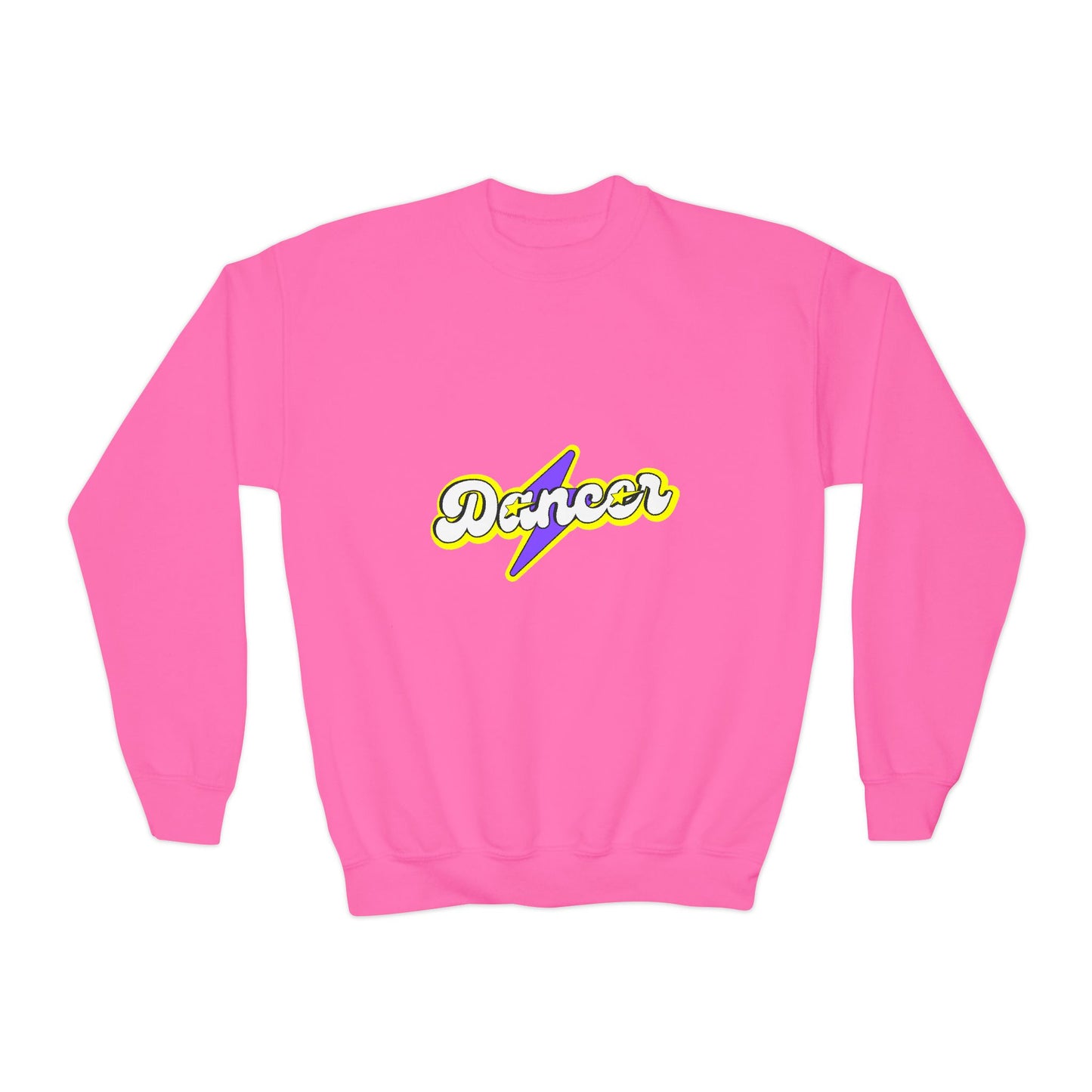 "Dancer" Youth Crewneck Sweatshirt – Superhero-Inspired Dance Graphic Pullover for Kids and Teens