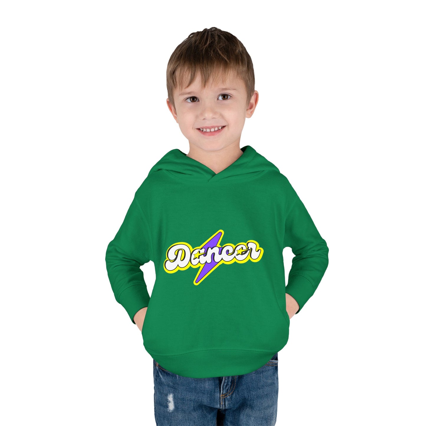 "Dancer" Superhero Toddler Pullover Fleece Hoodie – Cozy Dance-Themed Sweatshirt for Kids