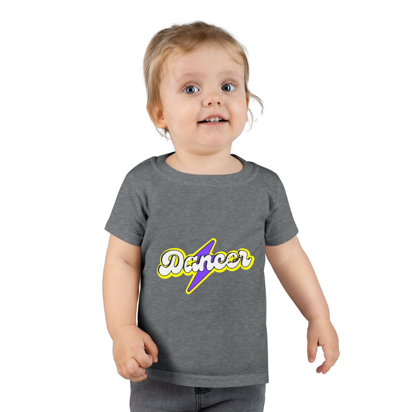 "Dancer" Toddler Dance T-Shirt – Bold Superhero-Inspired Short Sleeve Tee for Kids
