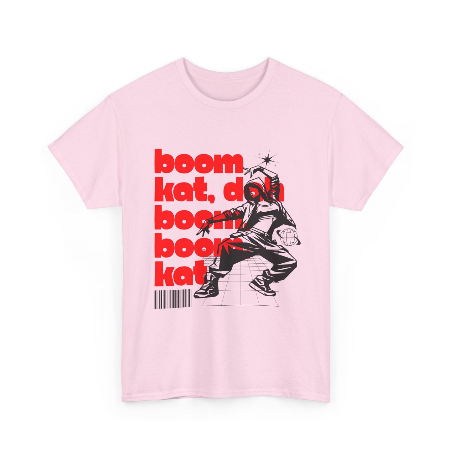 "Boom Kat, Dah, Boom, Boom, Kat" Streetwear Dance Graphic – Unisex Heavy Cotton Tee