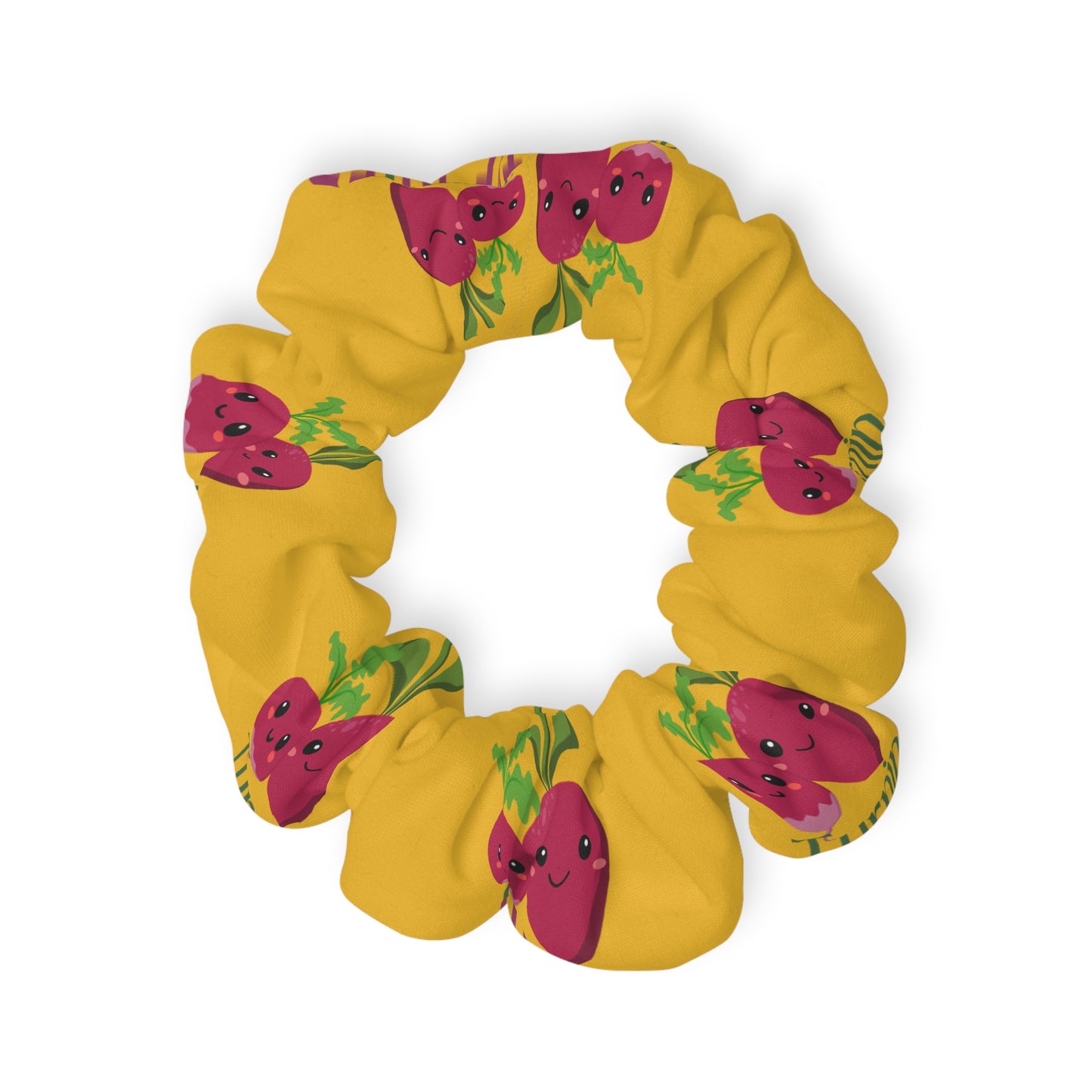 "Turnip the Beet” Scrunchie – Funny Dance Pun Hair Accessory with Cute Pepper Graphic