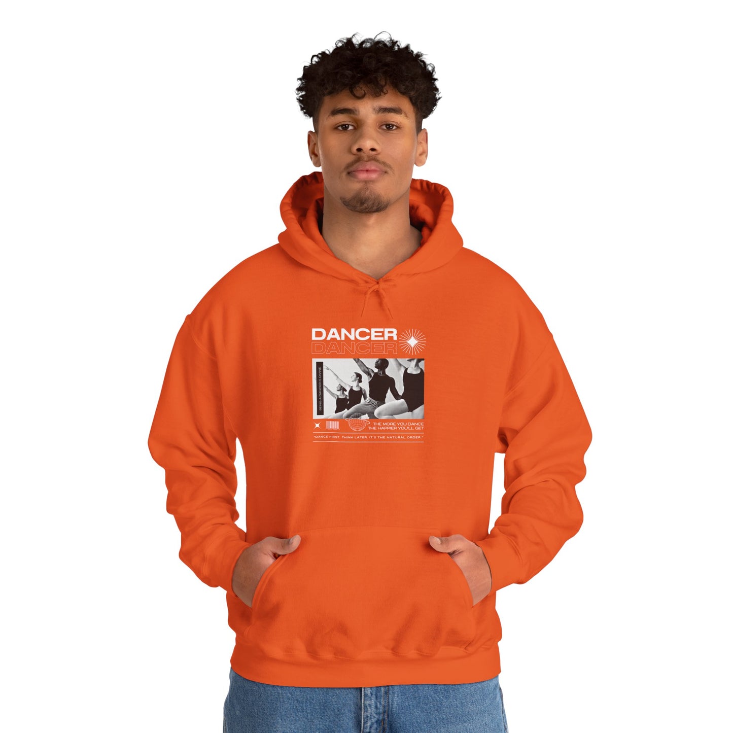 “Dancer” Young Ballet Dancers at the Barre Graphic | Streetwear-Inspired Ballet Hoodie for Dance Enthusiasts - Unisex Heavy Blend™ Hooded Sweatshirt