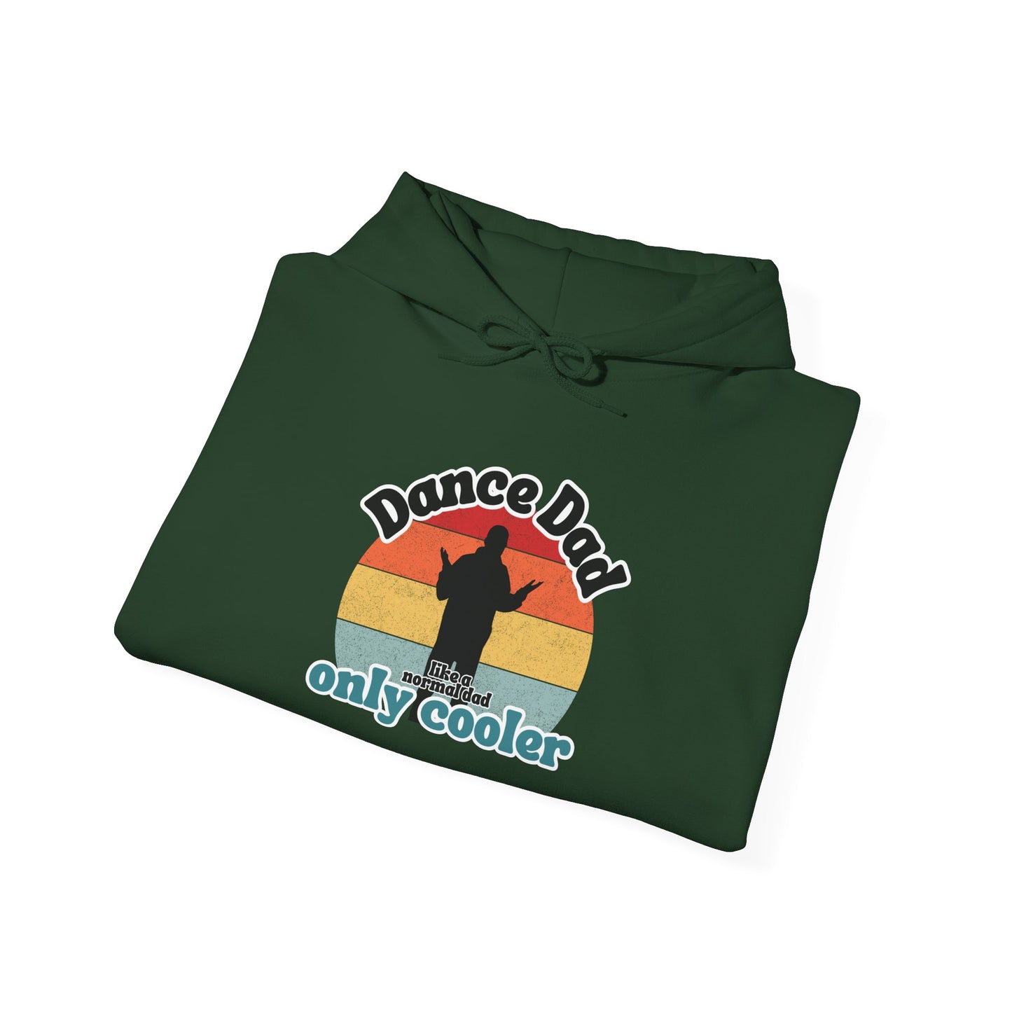 Dance Dad Retro Hoodie – Funny Unisex Heavy Blend™ Hooded Sweatshirt for Cool Dance Dads
