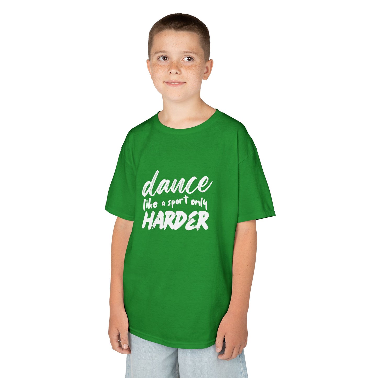 “Dance Like a Sport Only Harder” Kids Heavy Cotton™ Tee – Dance-Inspired Graphic Tee for Youth