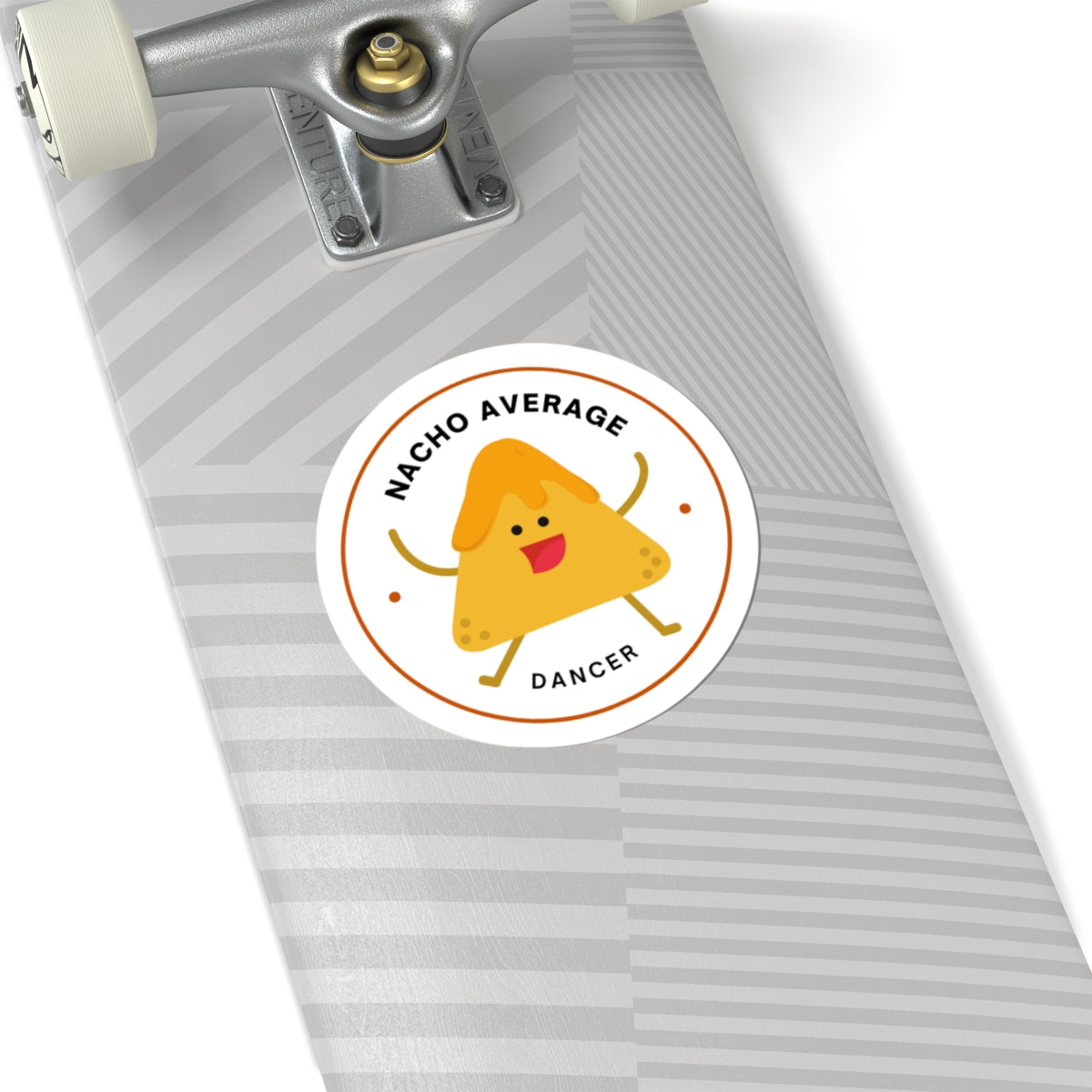 "Nacho Average Dancer" Kiss-Cut Sticker – Cute Nacho Dance Graphic – Fun Dance-Themed Vinyl Sticker for Laptops, Journals & Water Bottles