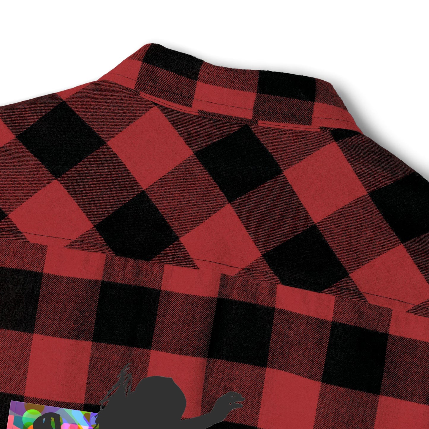 Levels Premium Collection Flannel Shirt – Unisex Streetwear Button-Up with "Levels Pictures Textures" Front Text and Bold Dancer Silhouette Back Graphic