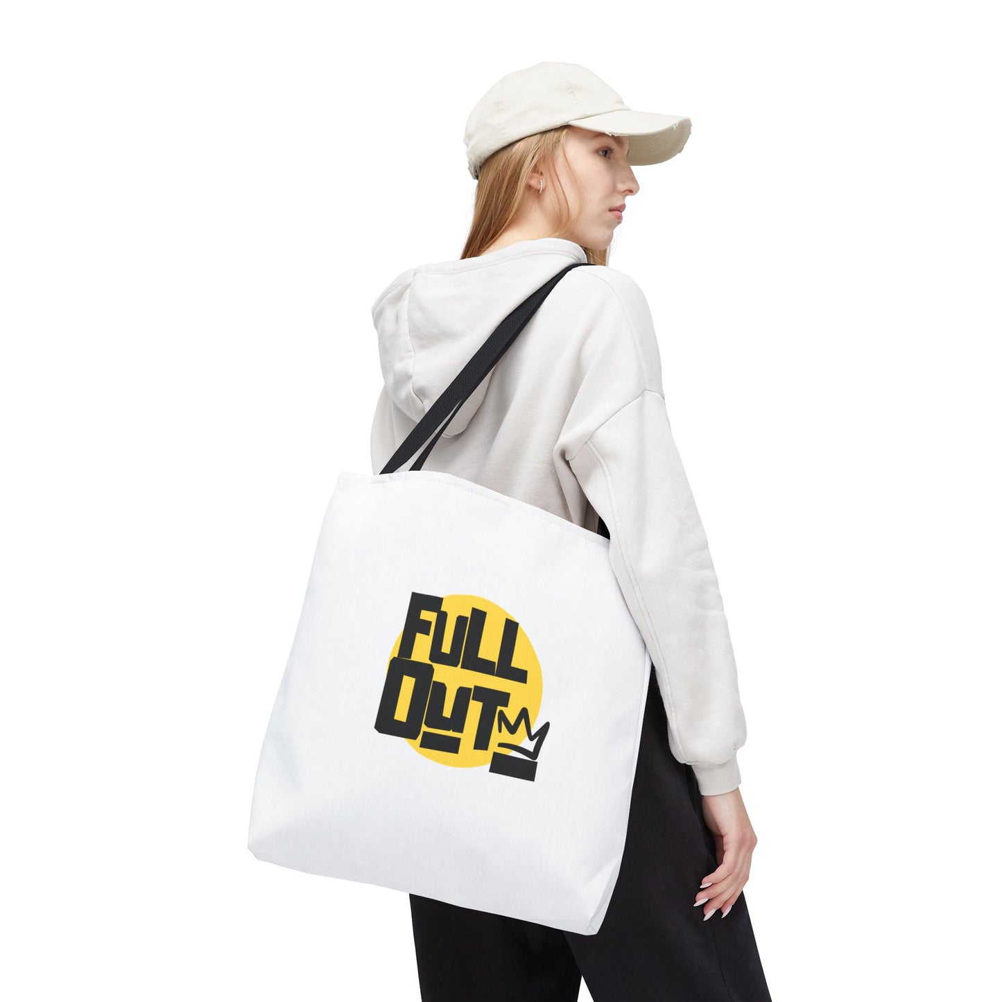 "Full Out" Dance Canvas Tote Bag – Streetwear-Inspired Graphic Dance Bag for Rehearsals, Classes & Everyday Use