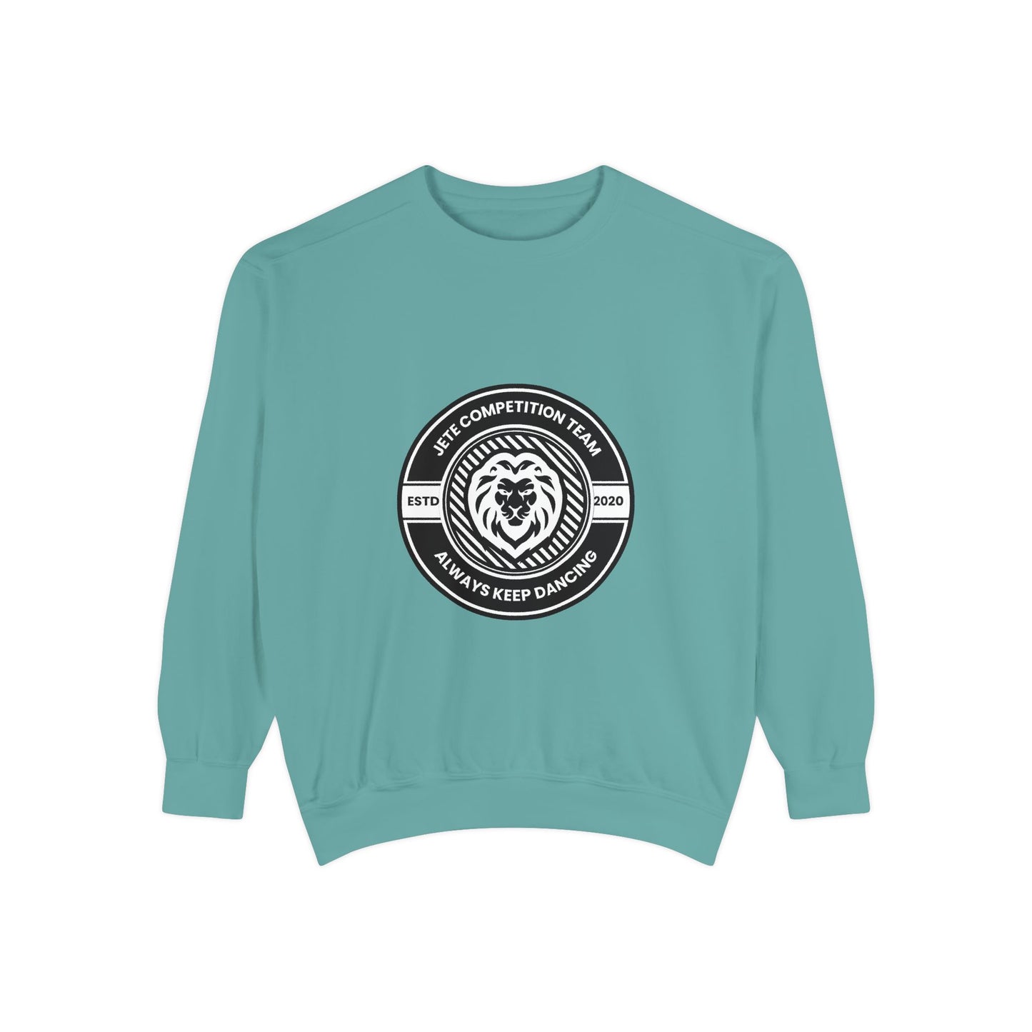 "Jeté Competition Team – Always Keep Dancing" Unisex Lightweight Crewneck Sweatshirt – Collegiate-Inspired Dance Team Pullover for Dancers & Studio Spirit Wear