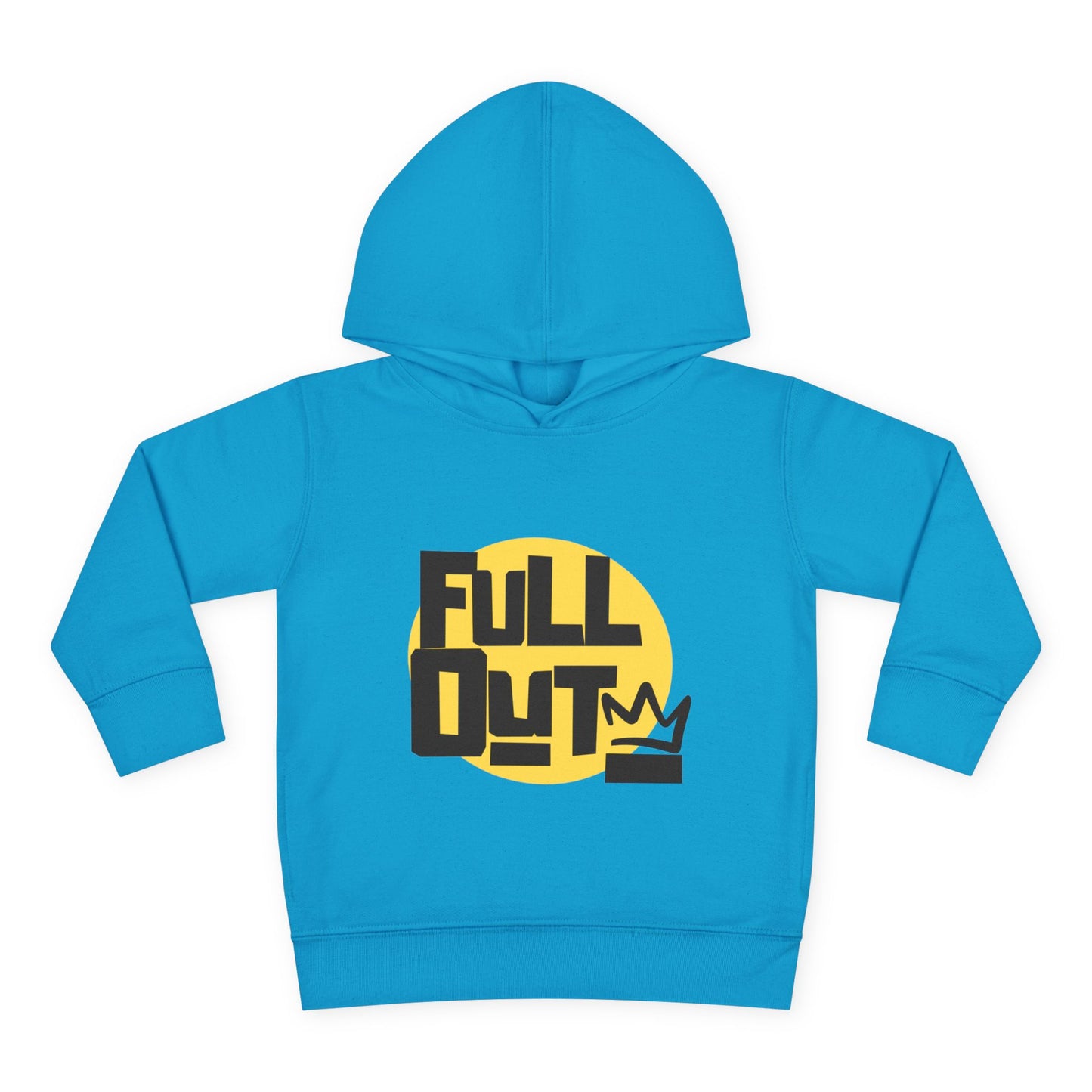 "Full Out" Toddler Pullover Hoodie – Bold Streetwear-Inspired Dance Graphic Fleece Sweatshirt for Kids