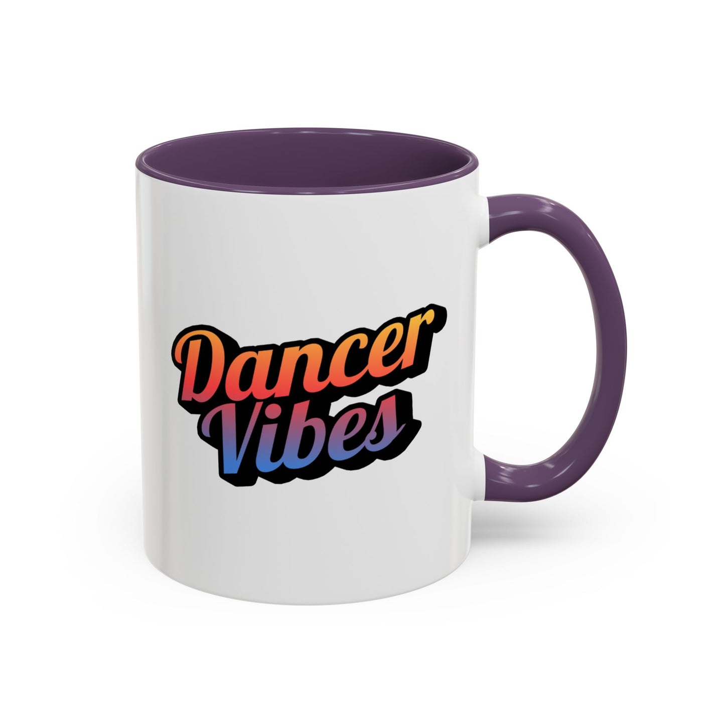 "Dancer Vibes" Accent Coffee Mug – Stylish Ceramic Mug for Dance Lovers and Performers