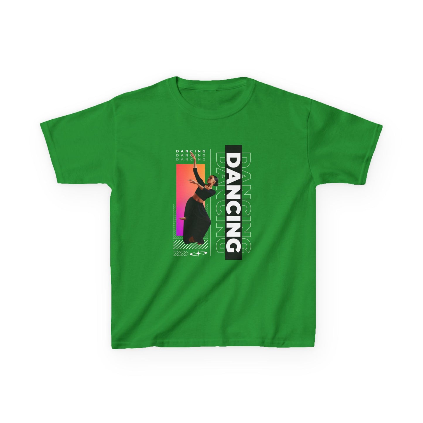 “Dancing” Youth Short Sleeve T-Shirt – Streetwear-Inspired Female Dancer Design – Trendy Kids Dance Graphic Tee