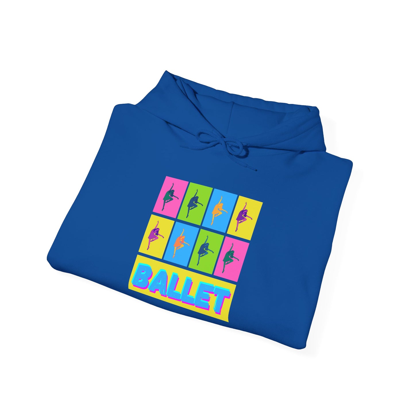 “Ballet” Pop Art Inspired Design with Ballet Dancer Graphics | Streetwear Ballet Hoodie for Dance Lovers - Unisex Heavy Blend™ Hooded Sweatshirt