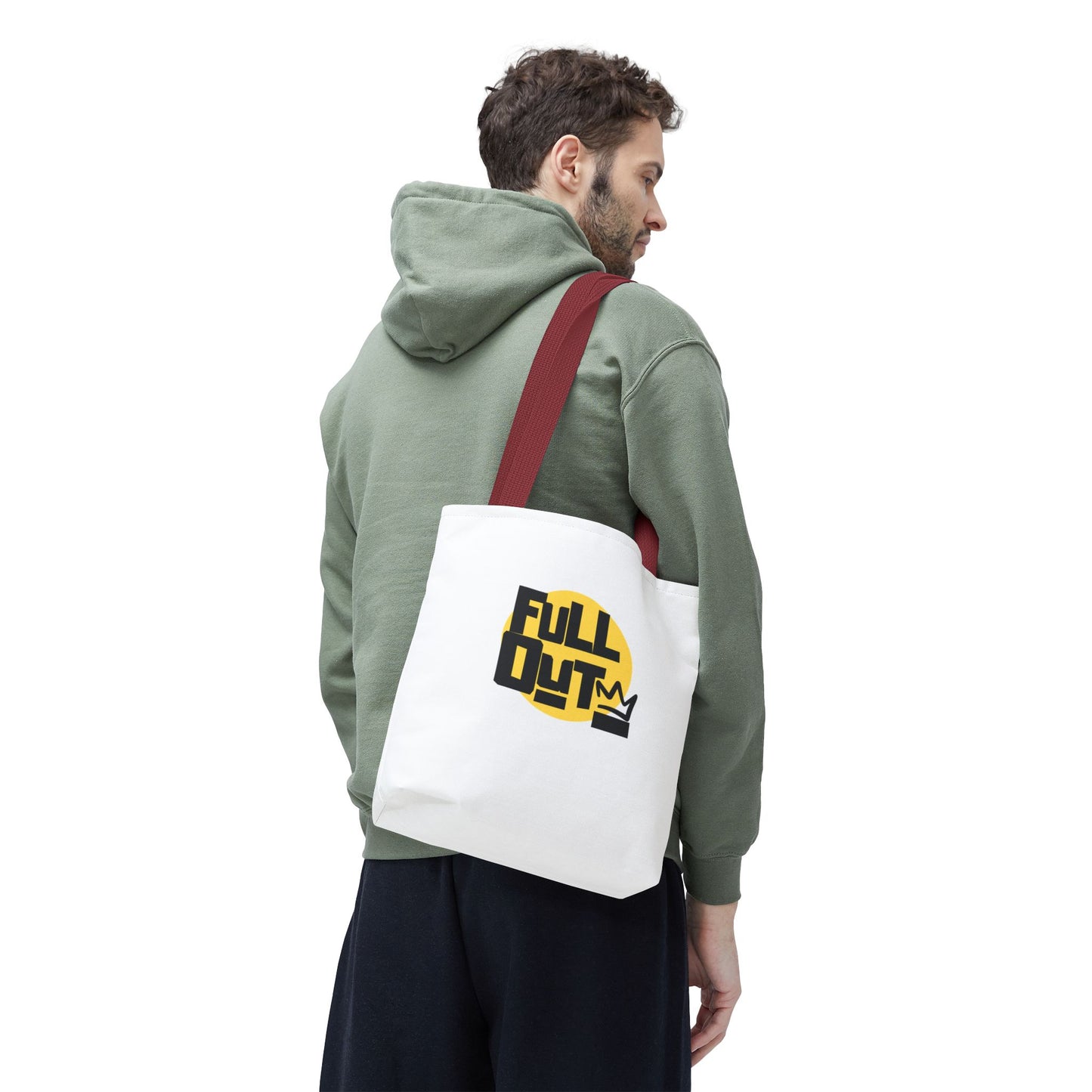 "Full Out" Dance Canvas Tote Bag – Streetwear-Inspired Graphic Dance Bag for Rehearsals, Classes & Everyday Use