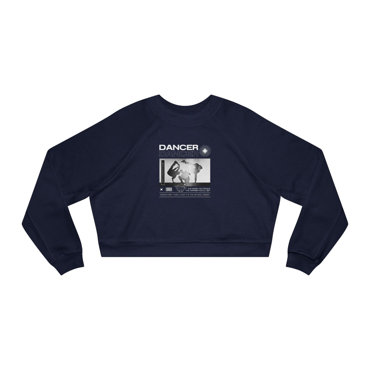 “Dancer” Breakdancer Streetwear Graphic | Hip-Hop Dance Sweatshirt for Dancers & Enthusiasts - Women’s Cropped Sweatshirt