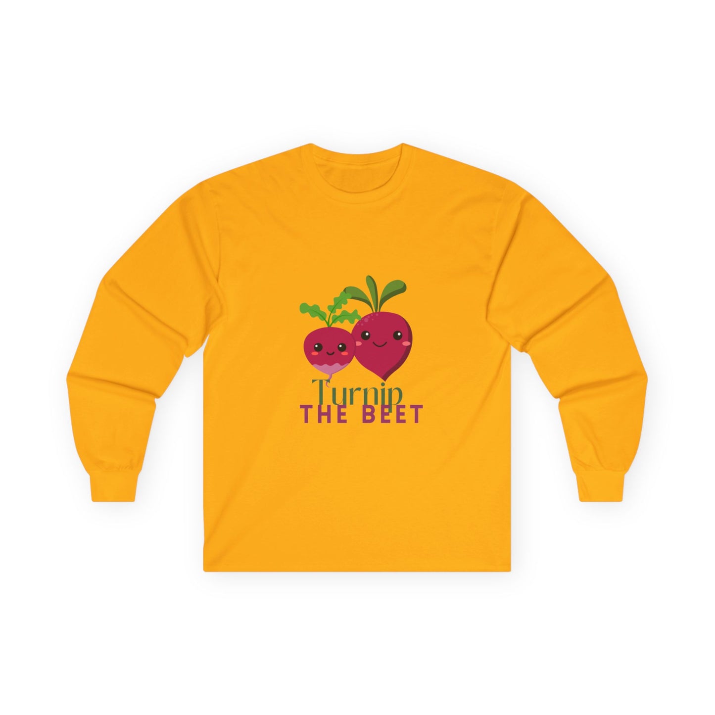 "Turnip the Beet" Unisex Long Sleeve Tee – Funny Dance Pun Shirt with Cute Pepper Graphic for Dancers & Veggie Lovers