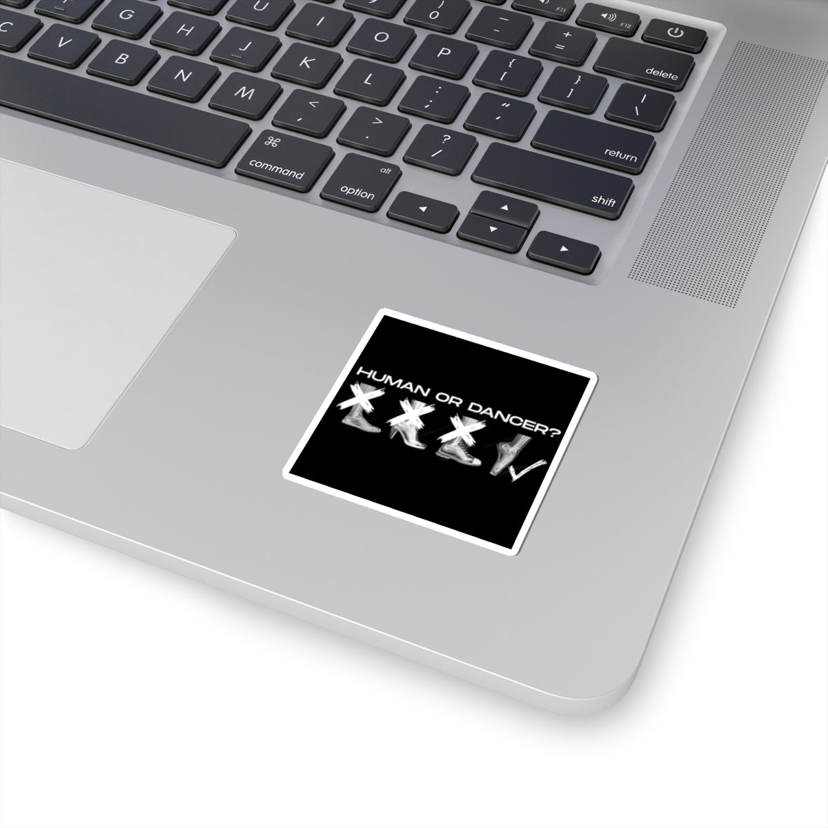 “Human or Dancer” Kiss-Cut Sticker – Ballet-Themed Vinyl Sticker with Cute X-Ray Foot Design for Dancers and Ballet Lovers