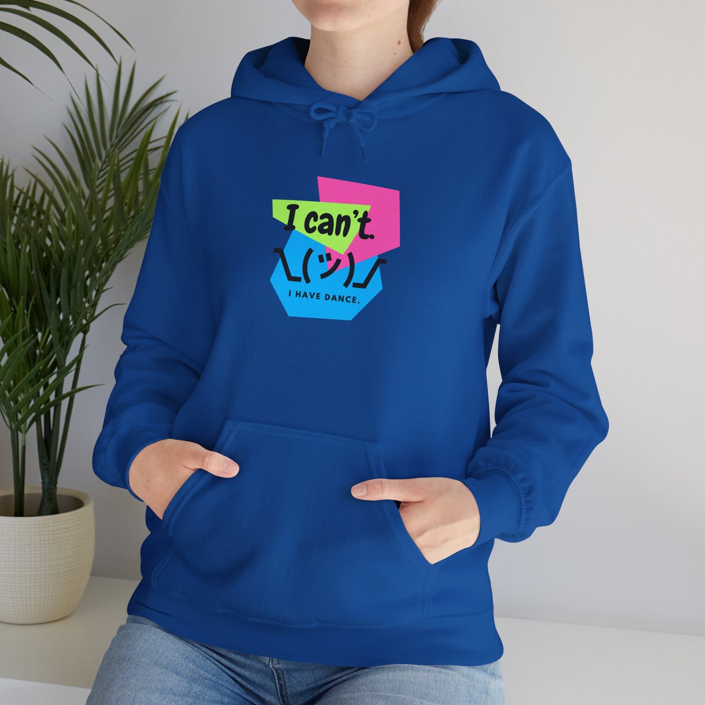 "I Can’t. I Have Dance." Unisex Hooded Sweatshirt – Retro 80s Emoji Graphic Hoodie for Dancers | Jeté Dance-Inspired Loungewear