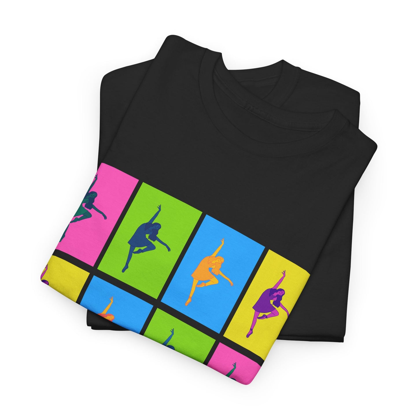 "Ballet" Pop Art Inspired Dance Graphic Unisex Heavy Cotton Tee – Artistic Ballet Dancer T-Shirt for Dance Lovers