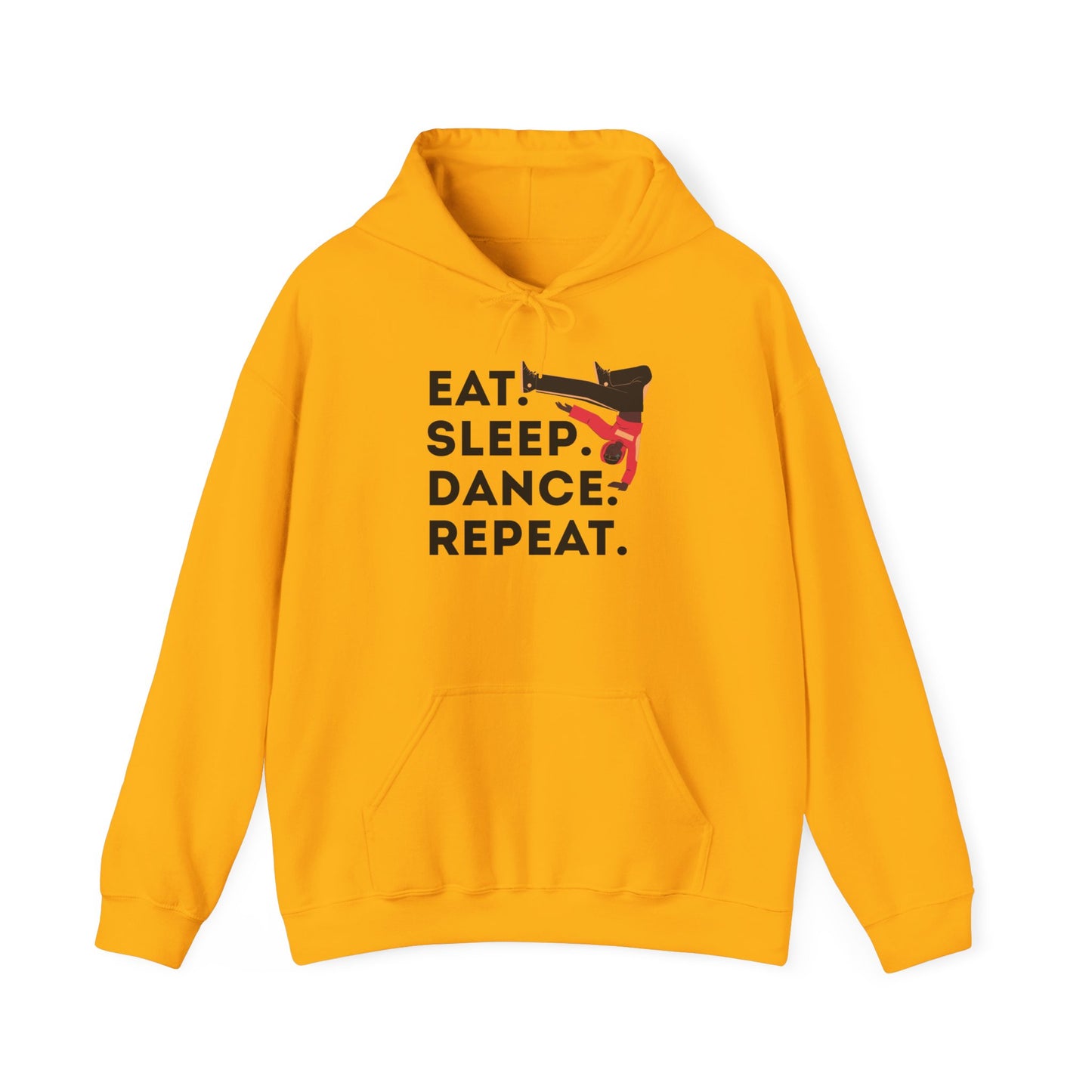 "Eat Sleep Dance Repeat" Unisex Dance Hoodie – Bold B-Boy Streetwear Sweatshirt