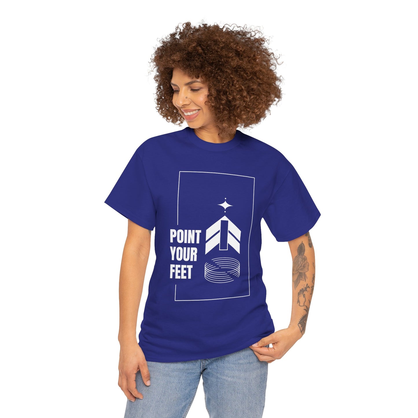 "Point Your Feet" Streetwear Dance Tee – Unisex Heavy Cotton Ballet-Inspired T-Shirt for Dancers