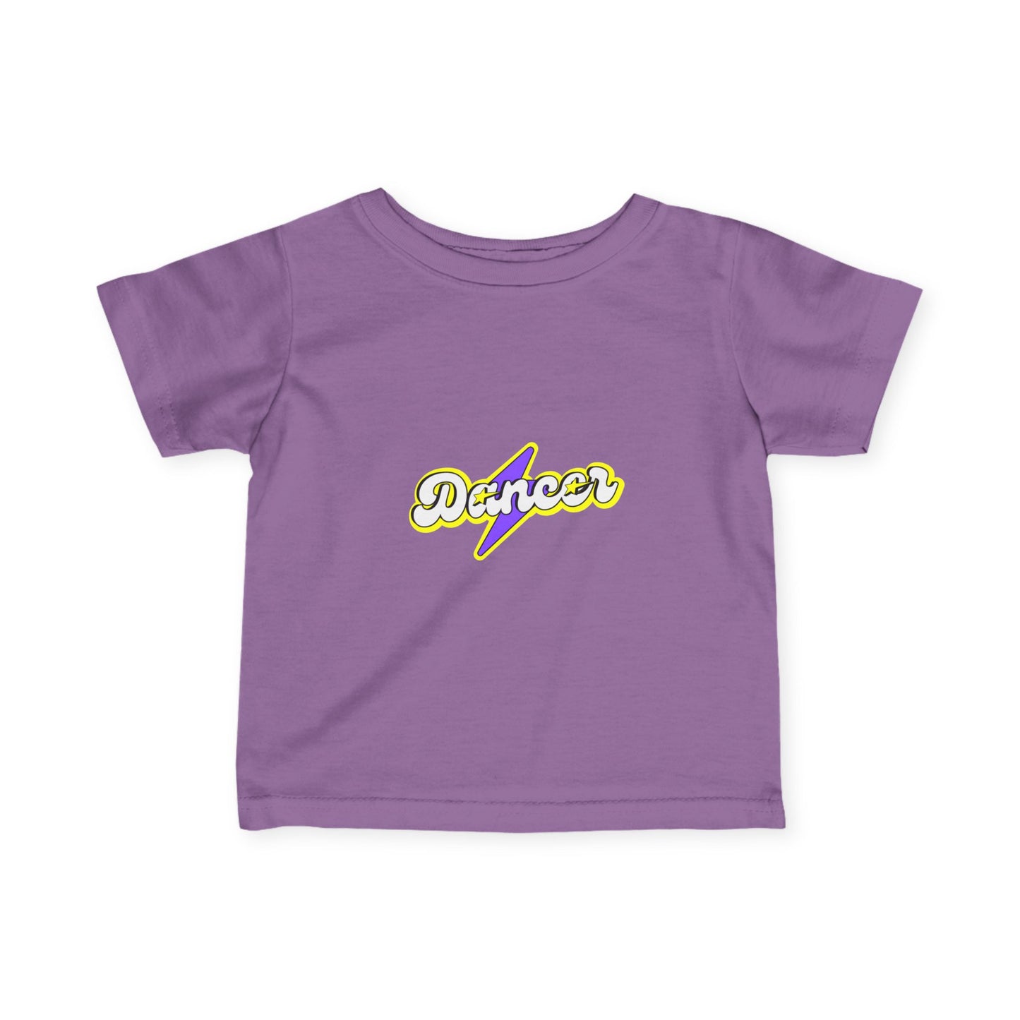 "Dancer" Superhero-Inspired Infant Fine Jersey Tee – Cute Baby Dance T-Shirt with Bold Comic-Style Graphic for Future Dance Heroes