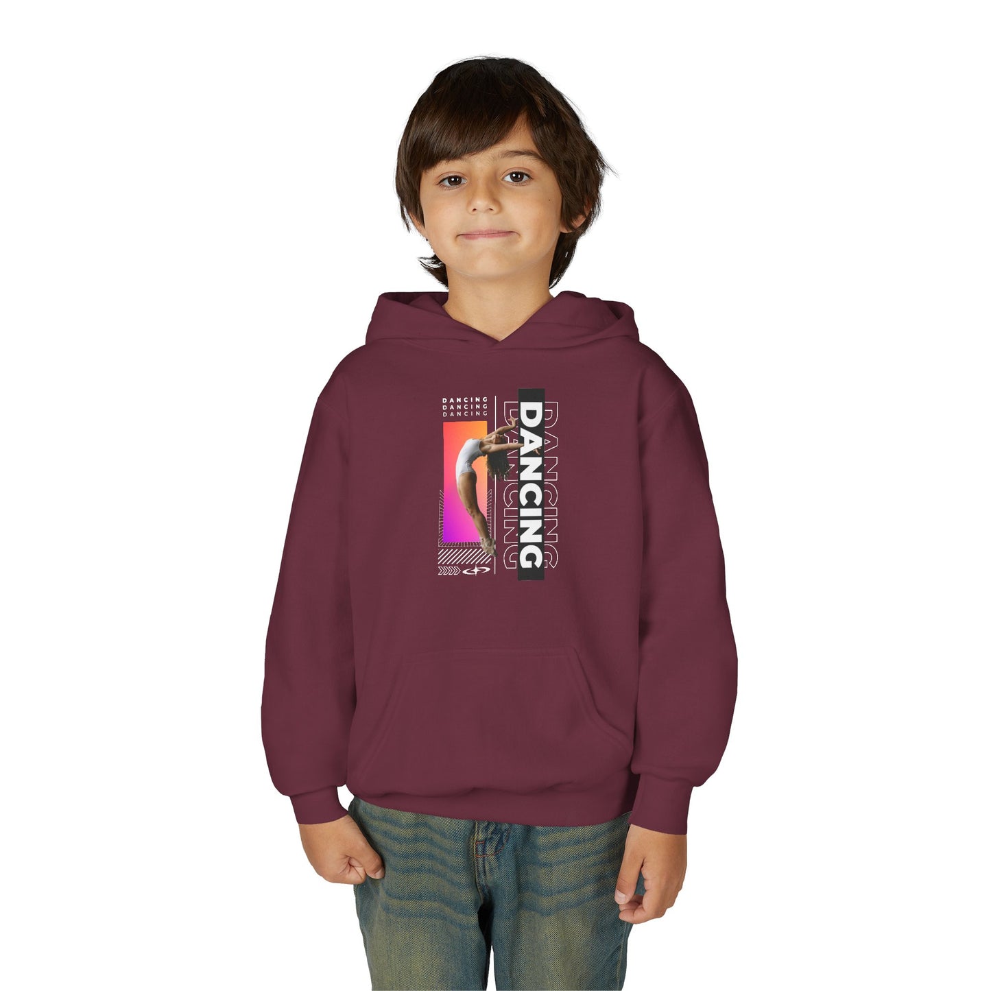 “Dancing” Female Dancer Streetwear Graphic | Unisex Youth Hoodie – Dance Hoodie for Kids & Young Performers