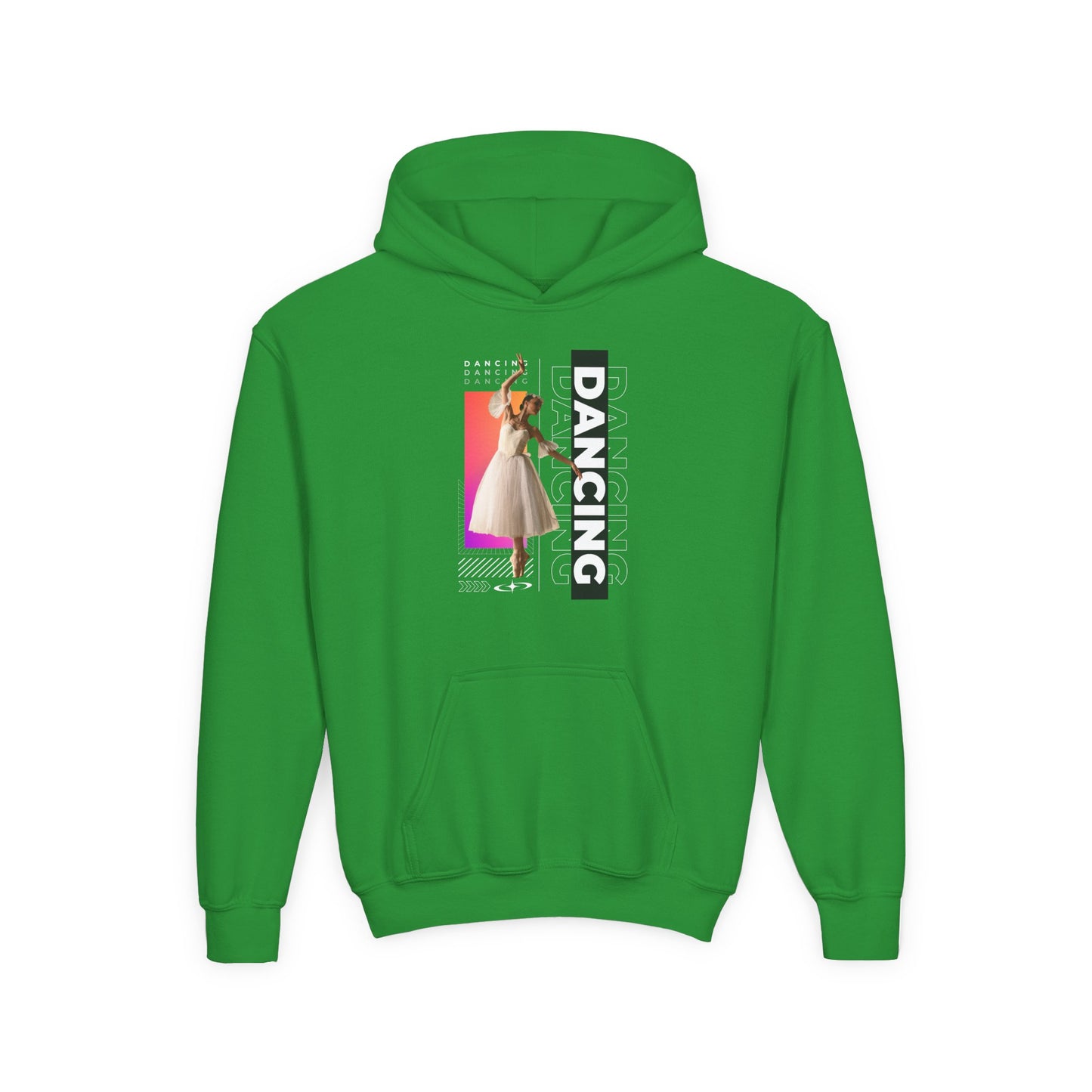 “Dancing” Female Dancer Streetwear Graphic | Unisex Youth Hoodie – Dance Hoodie for Kids & Young Performers