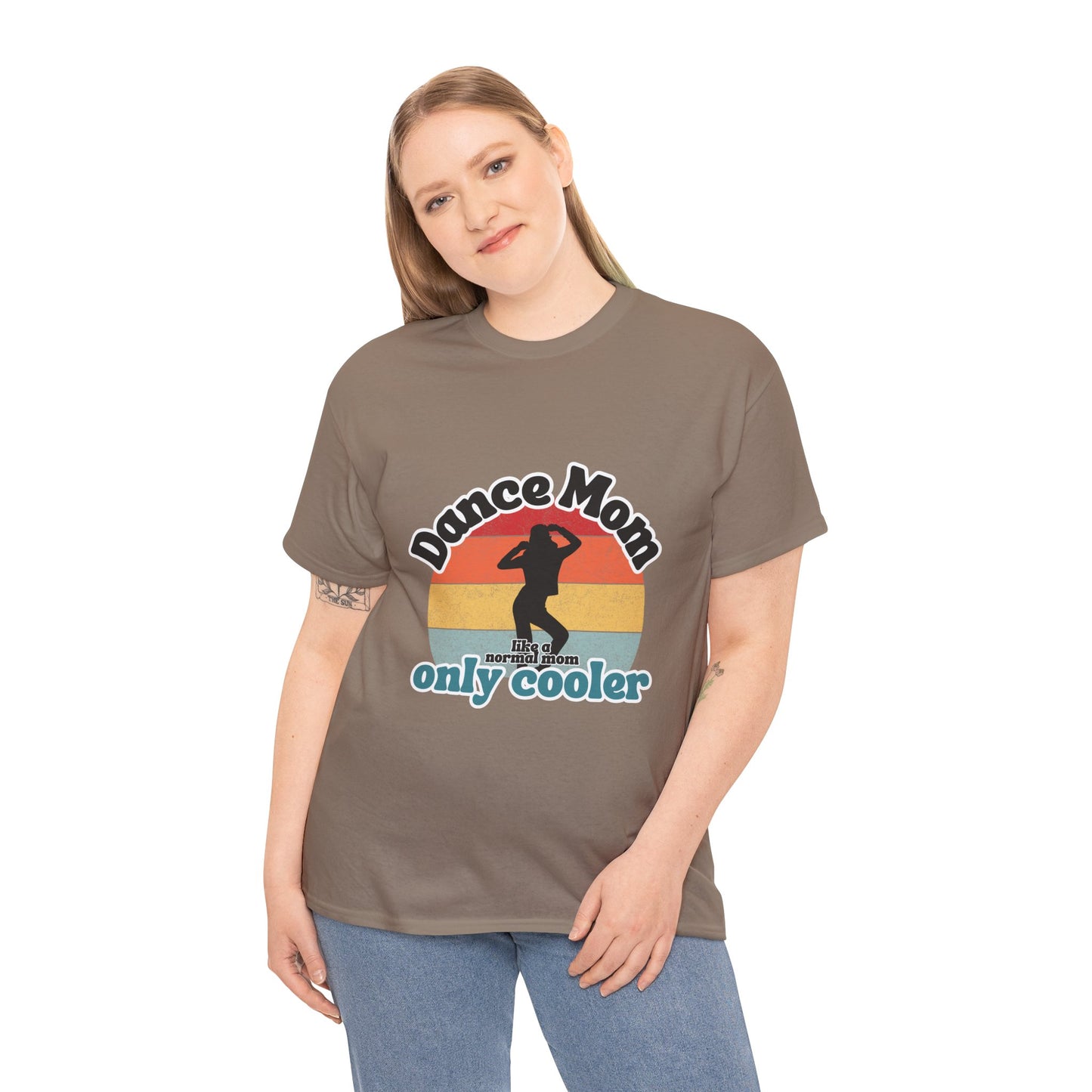 "Dance Mom" T-Shirt – Funny Retro Graphic Tee for Cool Moms | Unisex Heavy Cotton Tee
