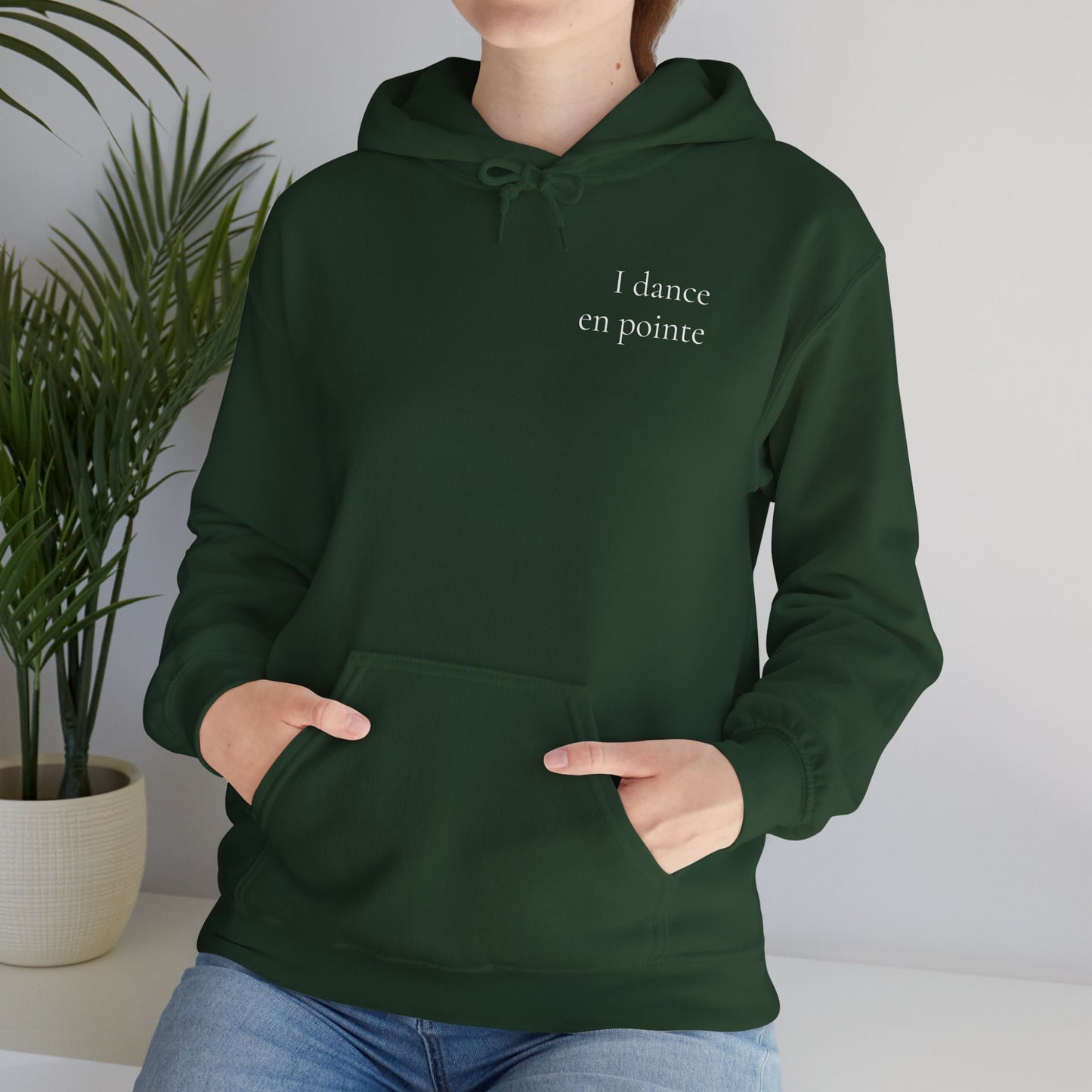 "I Dance En Pointe" Unisex Hoodie – Ballet-Themed Personalized Hoodie for Teens and Adults Featuring X-Ray Foot Design