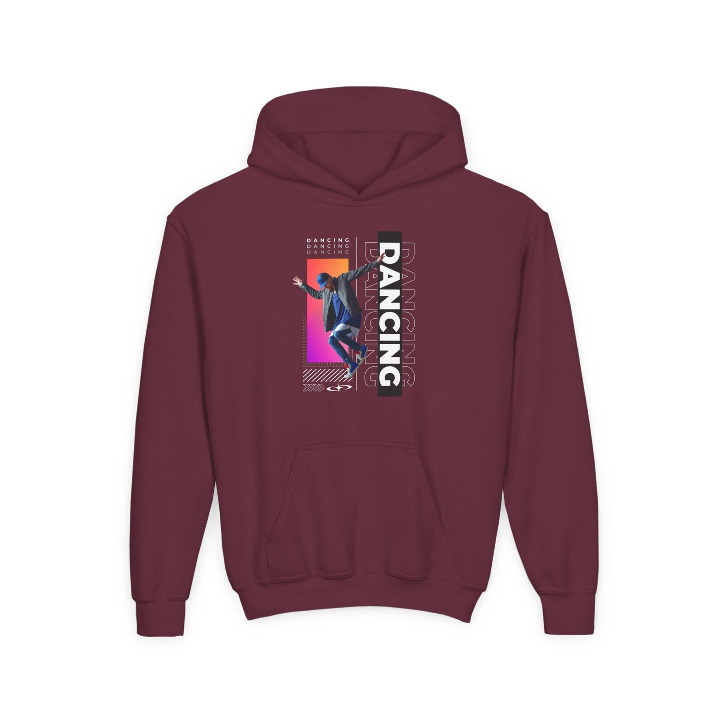 “Dancing” Male Dancer Streetwear Graphic | Unisex Youth Hoodie – Dance Hoodie for Kids & Young Performers
