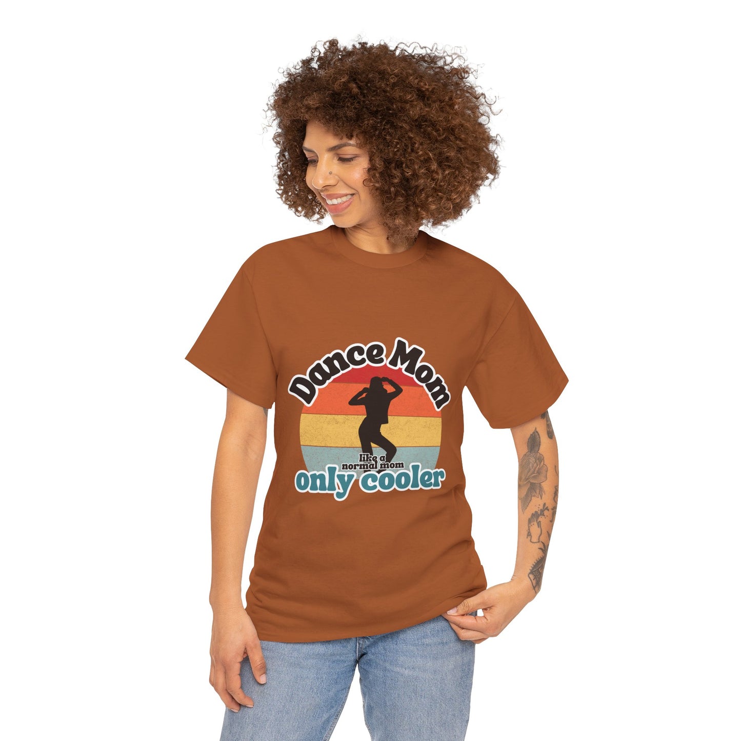"Dance Mom" T-Shirt – Funny Retro Graphic Tee for Cool Moms | Unisex Heavy Cotton Tee