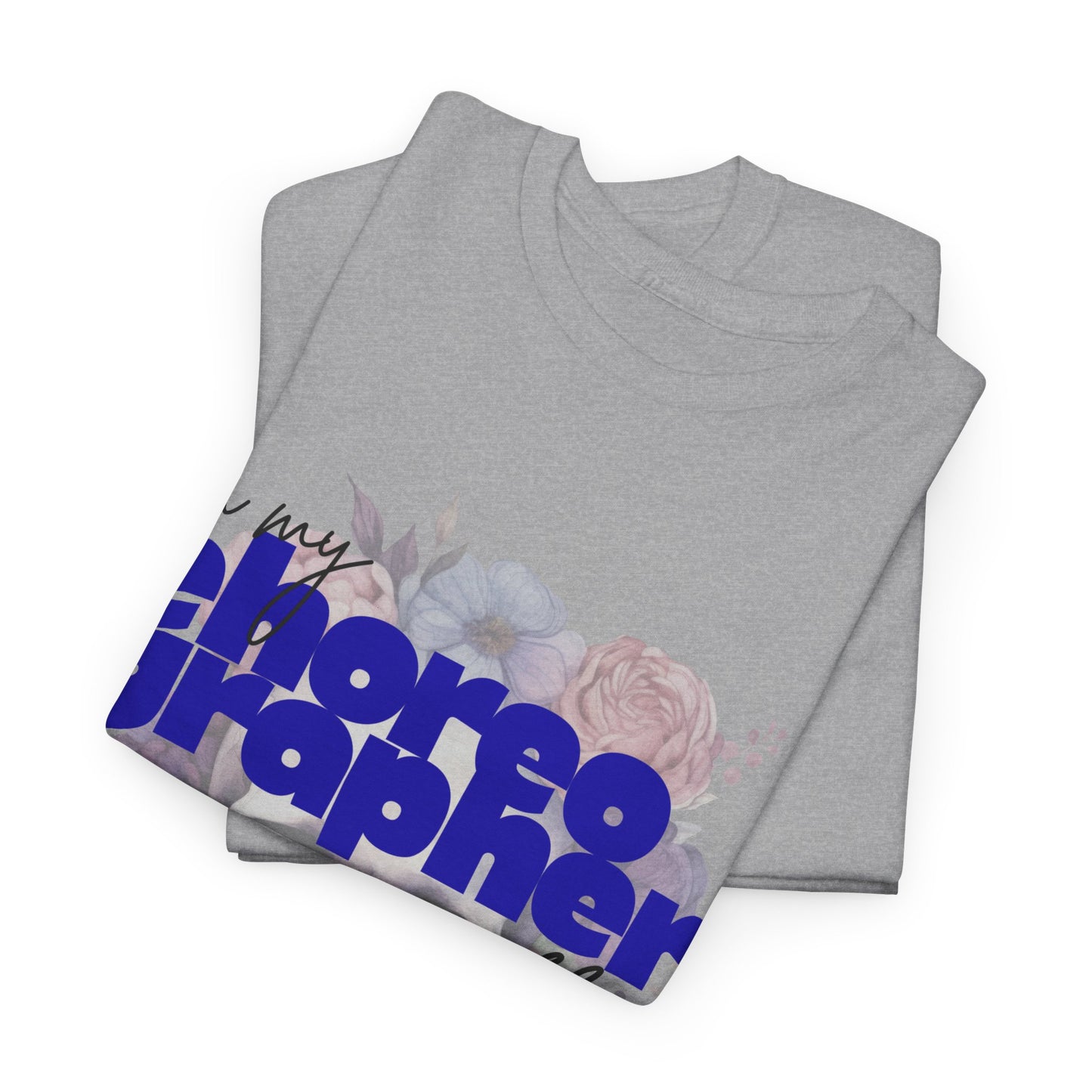 "In My Choreographer Era" Skull Floral Tee – Unisex Heavy Cotton Dance T-Shirt with Cool Gothic Graphic