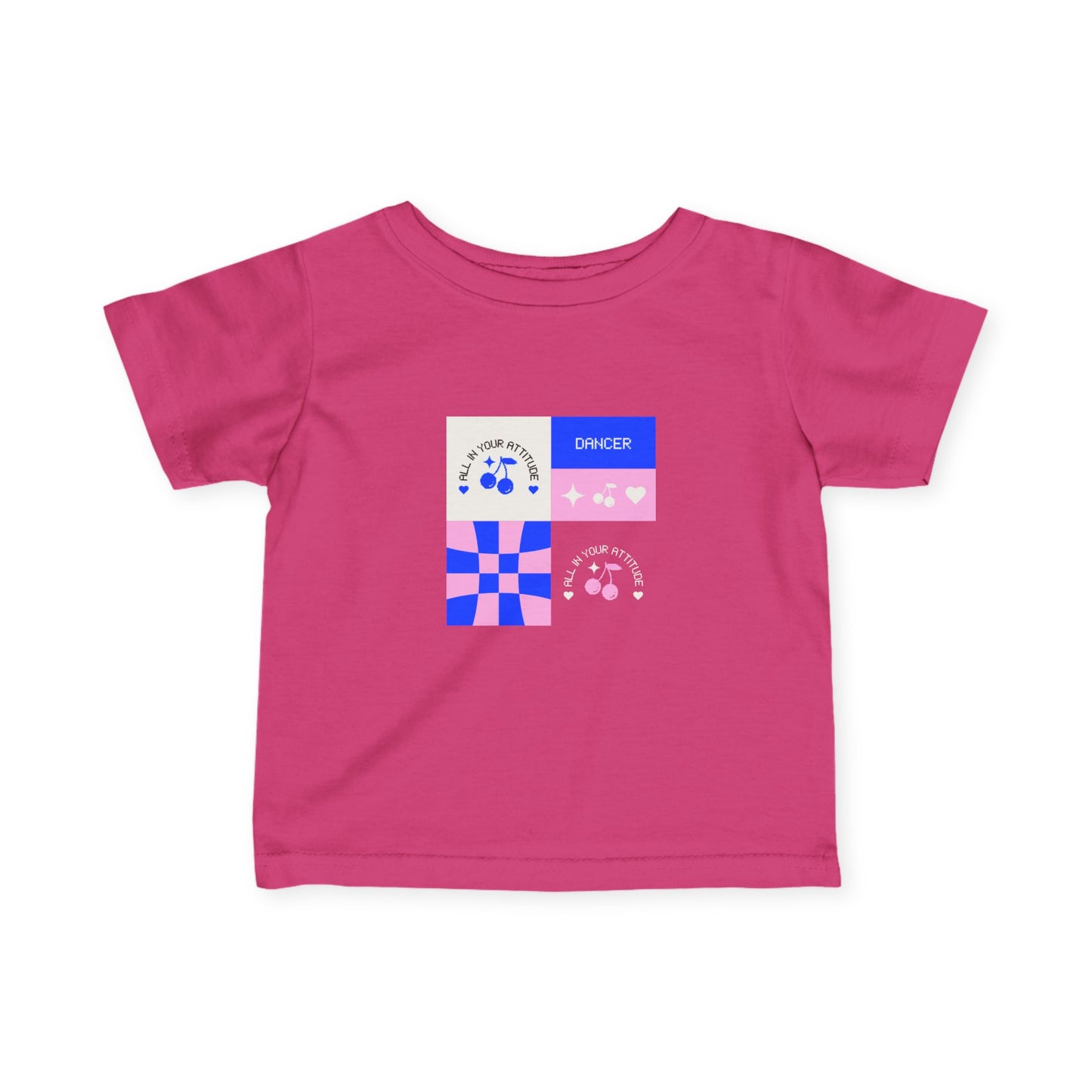 "Dancer β All in Your Attitude" Retro Dance Graphic Infant Fine Jersey Tee β Baby Dance T-Shirt for Confident Little Movers