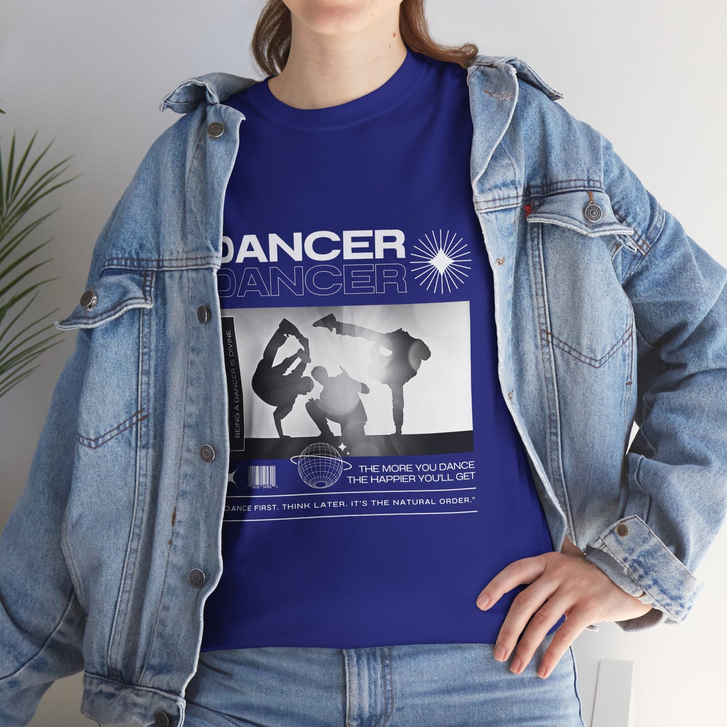 “Dancer” Graphic with Breakdancer Streetwear-Inspired Design | Hip-Hop Dance T-Shirt for Men & Women | Unisex Heavy Cotton Tee