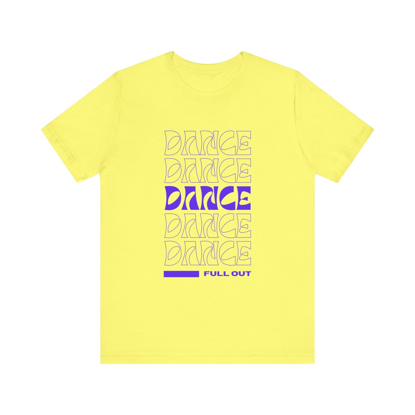 “Dancer - Full Out” T-Shirt – Bold Text Dance Motivation Unisex Garment-Dyed Tee
