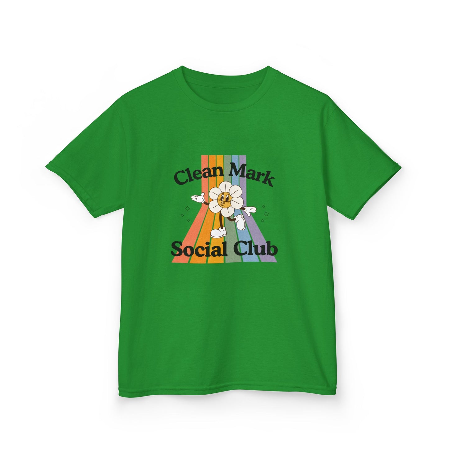 “Clean Mark Social Club” Kids Heavy Cotton™ Tee – Streetwear-Inspired Dance Graphic Tee for Kids
