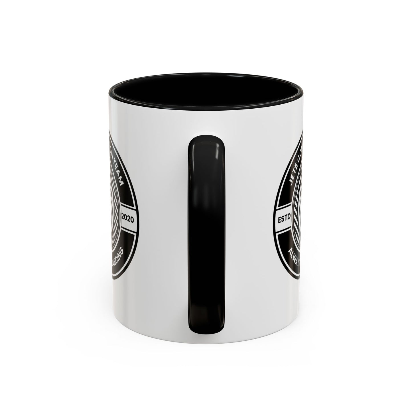 "Jeté Competition Team – Always Keep Dancing" Accent Coffee Mug – Collegiate Style Ceramic Mug for Dancers and Studio Teams