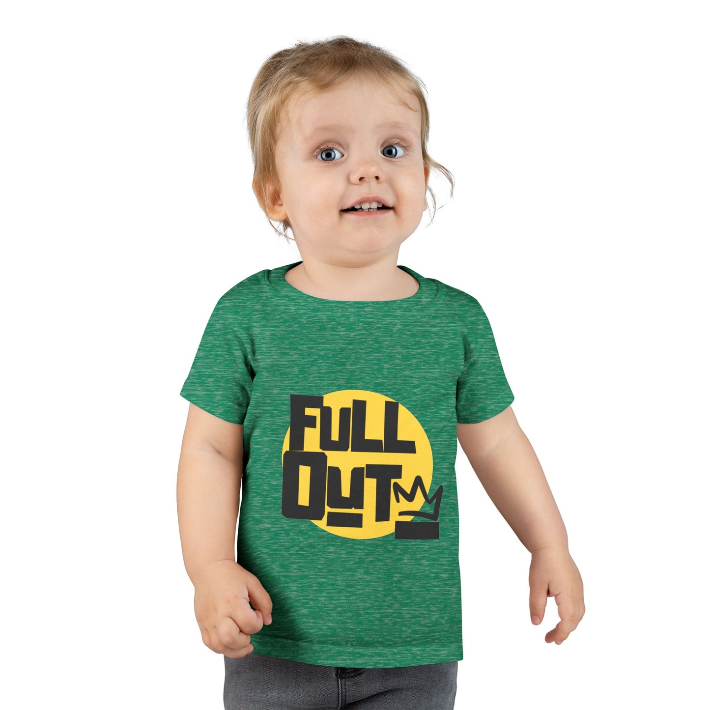 "Full Out" Toddler Dance T-Shirt – Bold Streetwear-Inspired Graphic Short Sleeve Tee for Kids