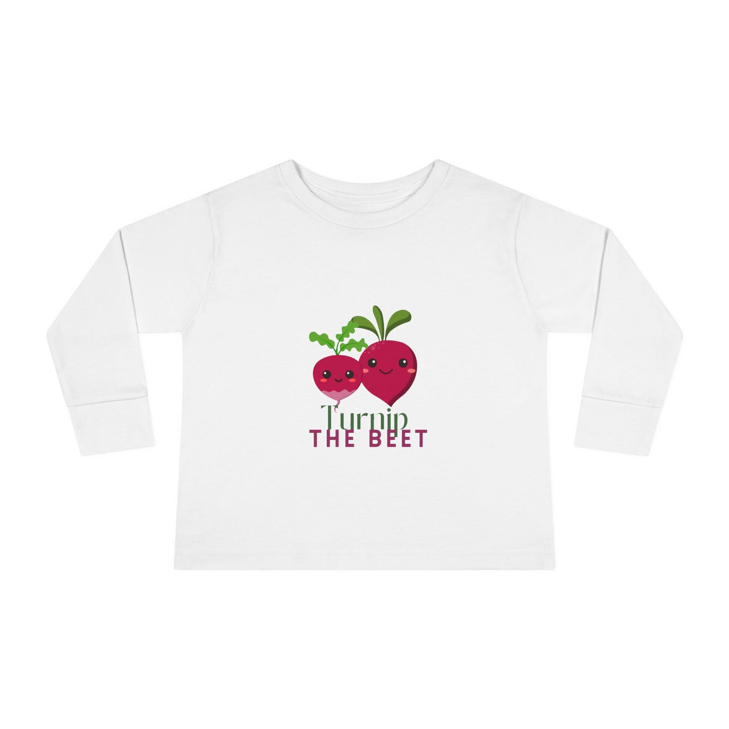 "Turnip the Beet" Toddler Dance T-Shirt – Cute Veggie Graphic Long Sleeve Tee for Kids