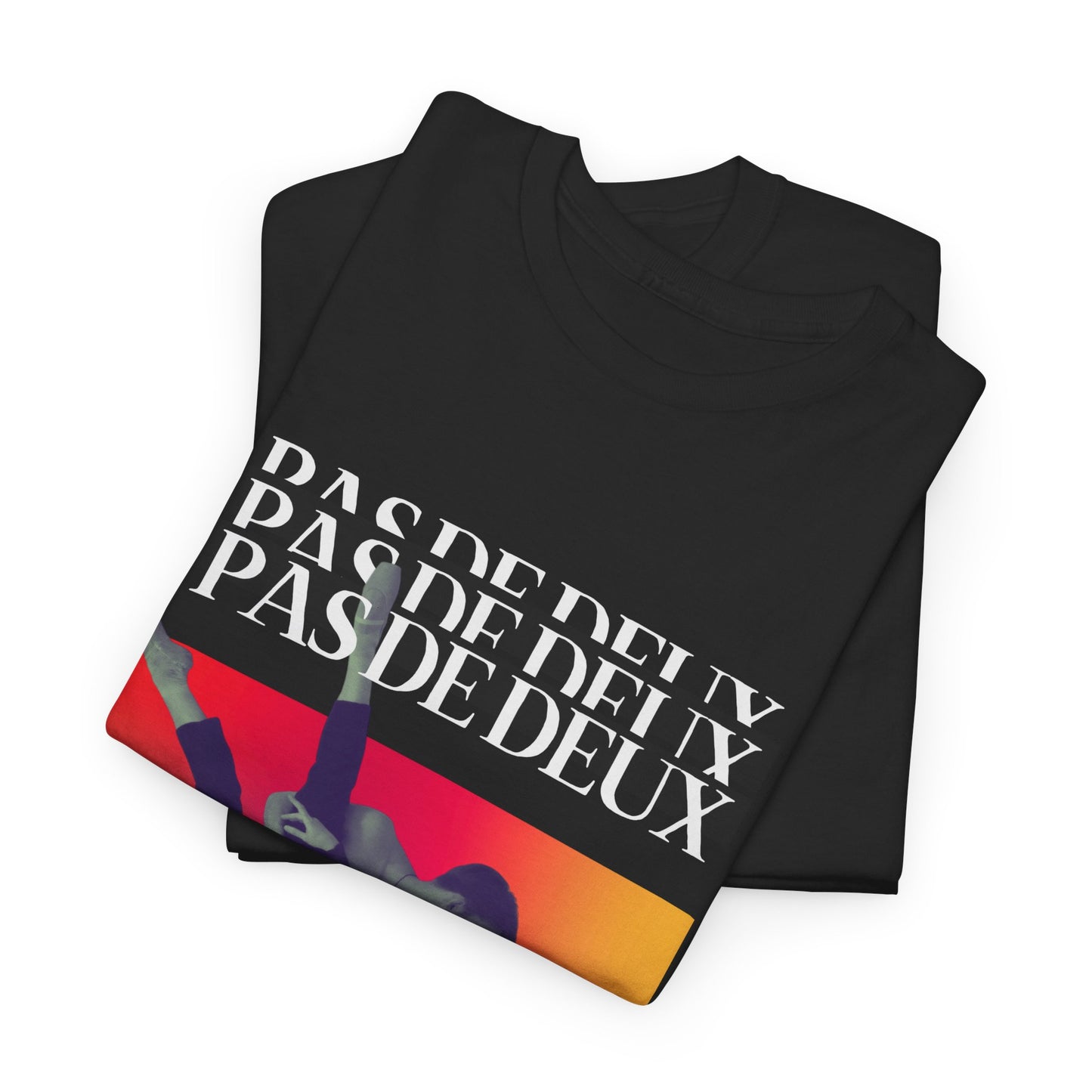 “Pas De Deux” Ballet Definition Unisex Heavy Cotton Tee – Streetwear-Inspired Dance T-Shirt with Elegant Partner Dancers Graphic
