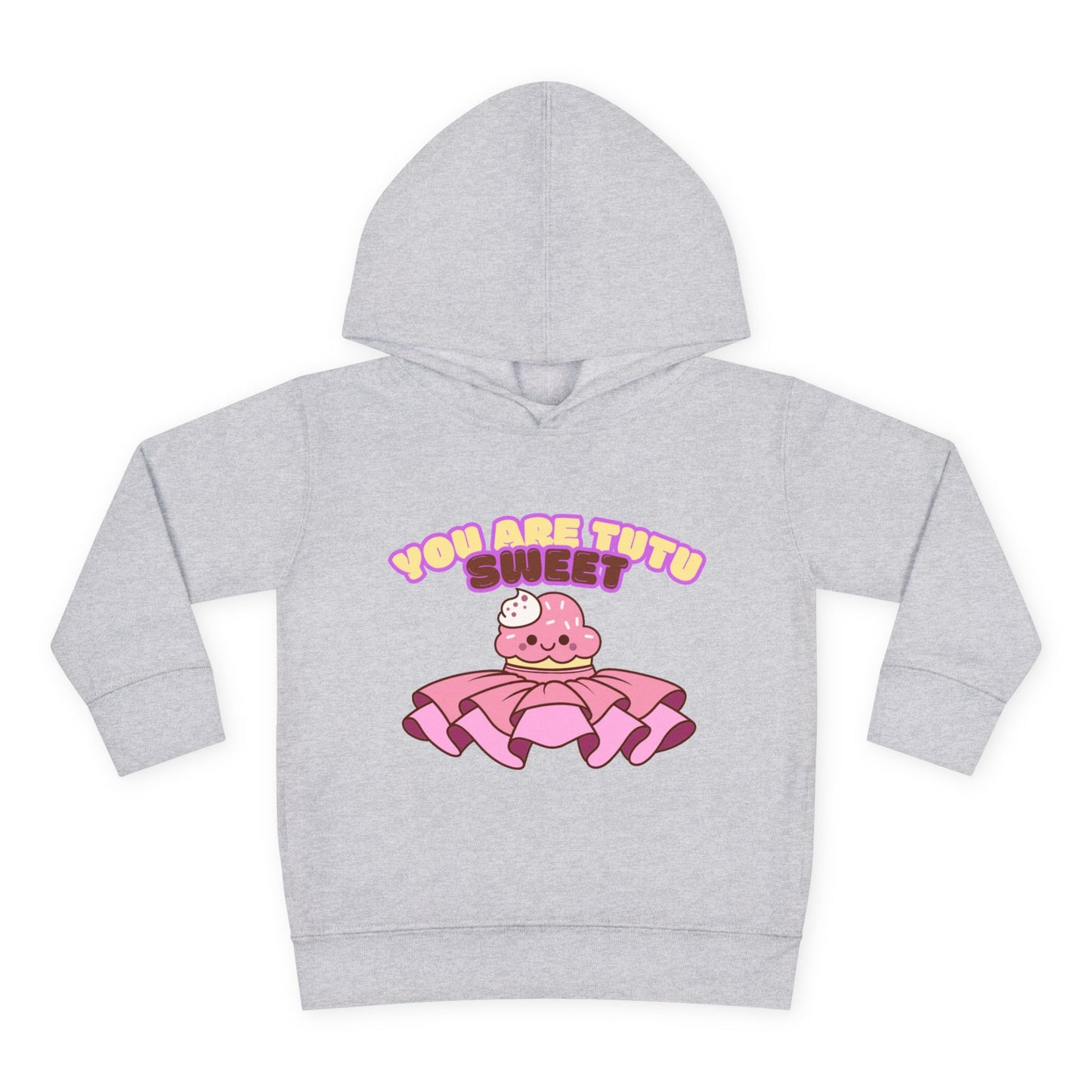 "You Are Tutu Sweet" Toddler Pullover Hoodie β Kawaii Cupcake in Tutu Dance Graphic Fleece Sweatshirt for Kids