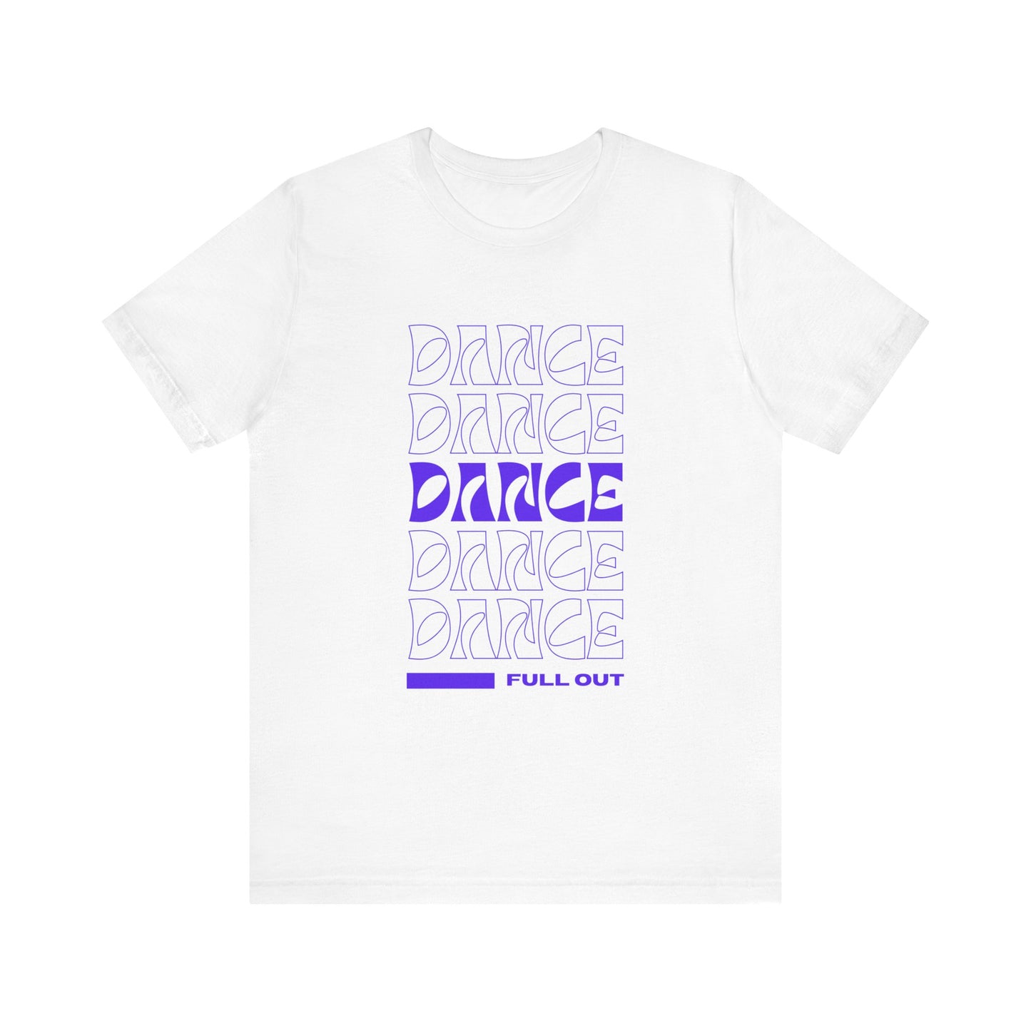 “Dancer - Full Out” T-Shirt – Bold Text Dance Motivation Unisex Garment-Dyed Tee