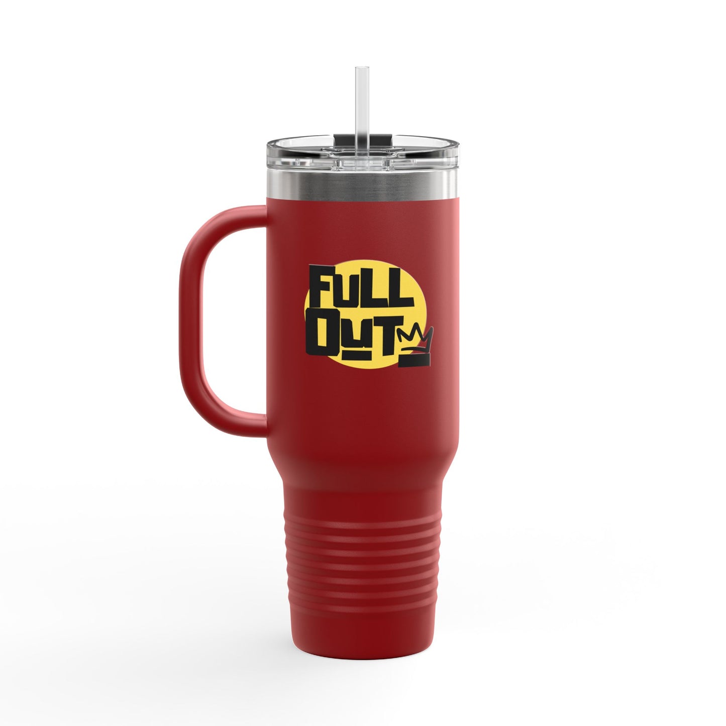 "Full Out" 40oz Insulated Travel Mug – Bold Streetwear Dance Tumbler for Dancers on the Go